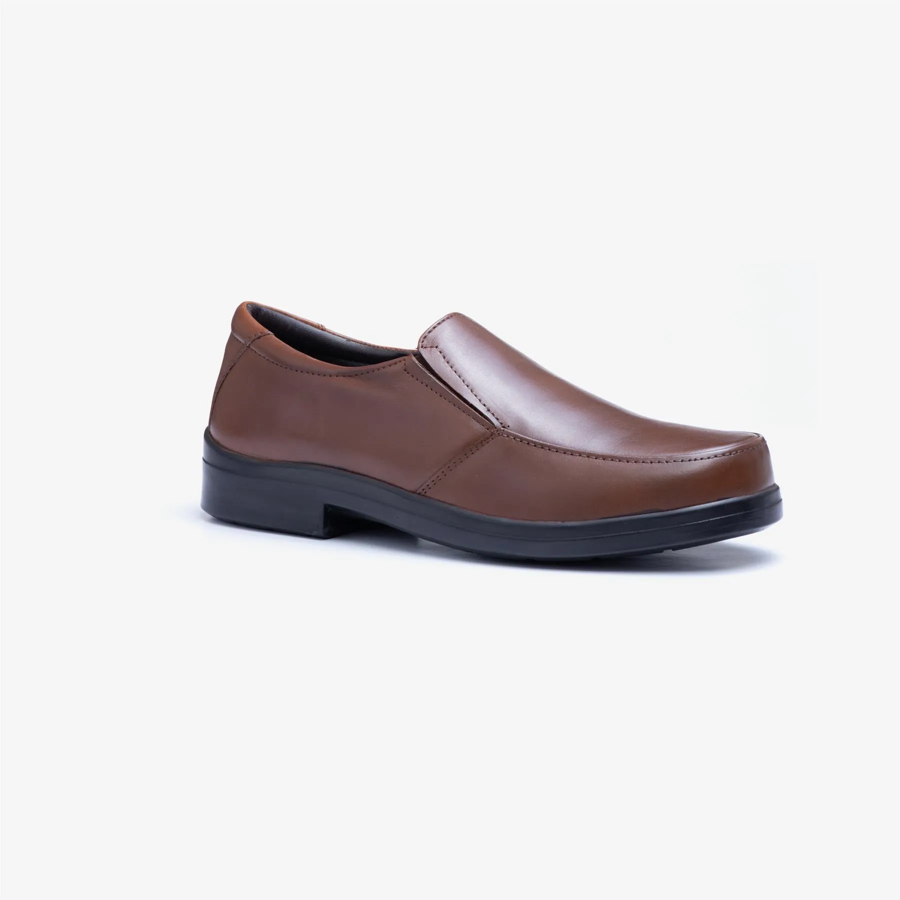 Mens Wide Fit Tredd Well Camelot Slip On Shoes - Tan sold by Wide Fit Shoes product image thumbnail 3