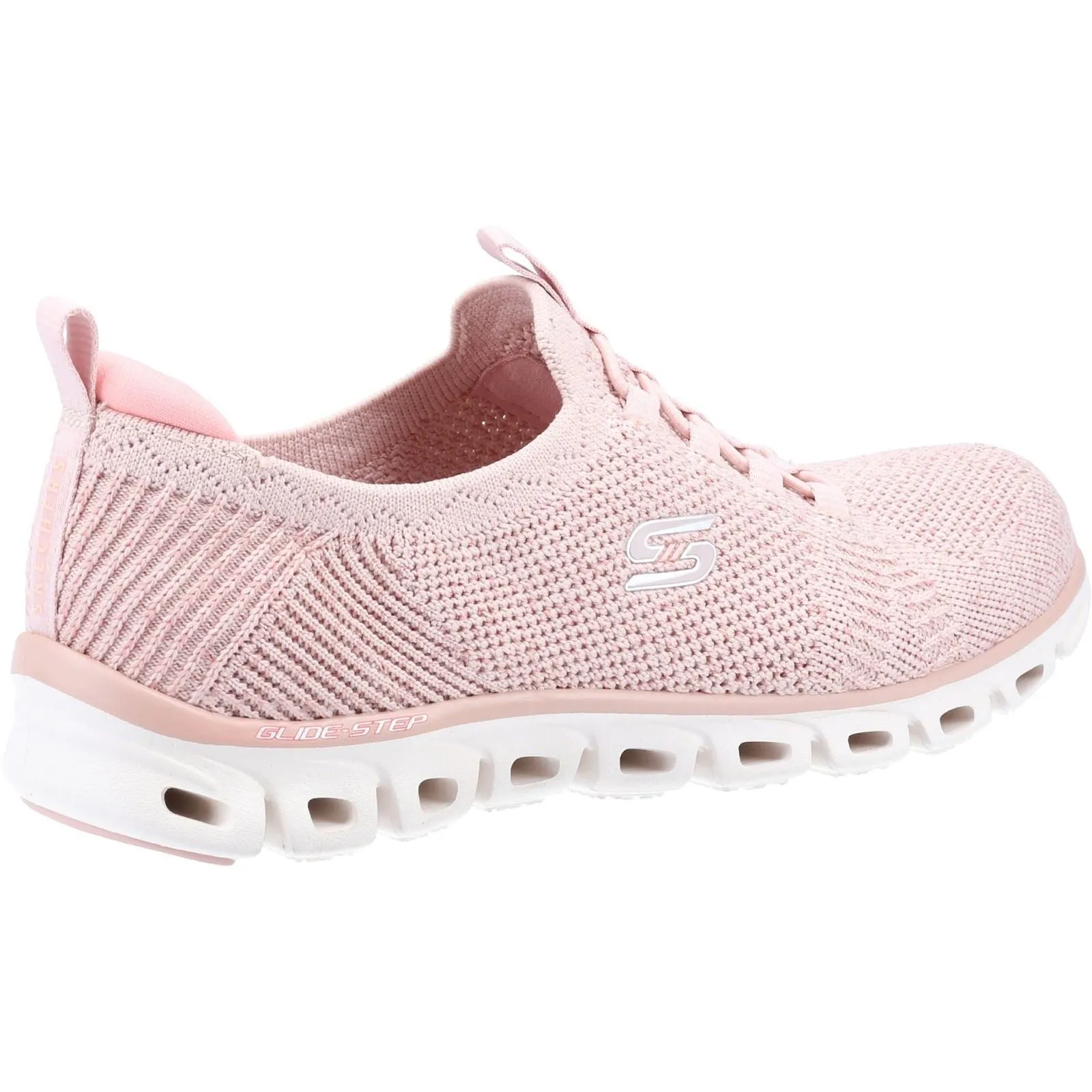 Women's Wide Fit Skechers 104198 Glide Step Grand Flash Trainers - Rose sold by Wide Fit Shoes product image thumbnail 4