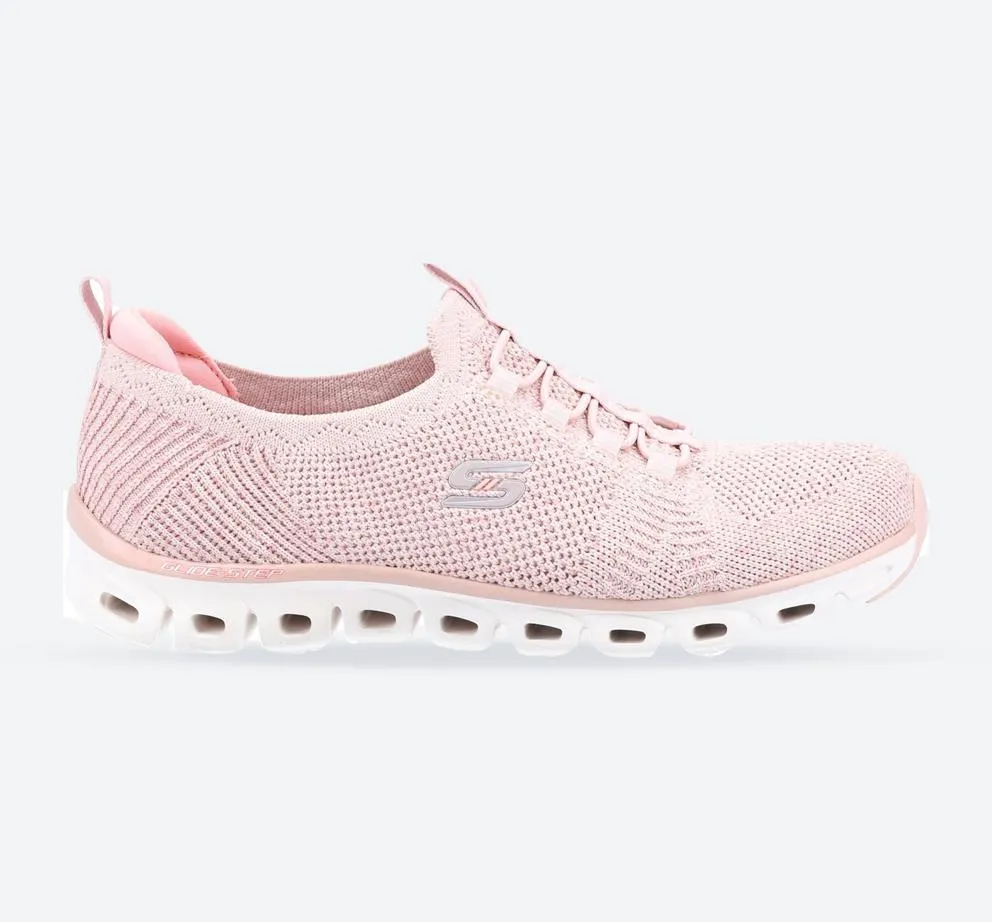 Women's Wide Fit Skechers 104198 Glide Step Grand Flash Trainers - Rose sold by Wide Fit Shoes