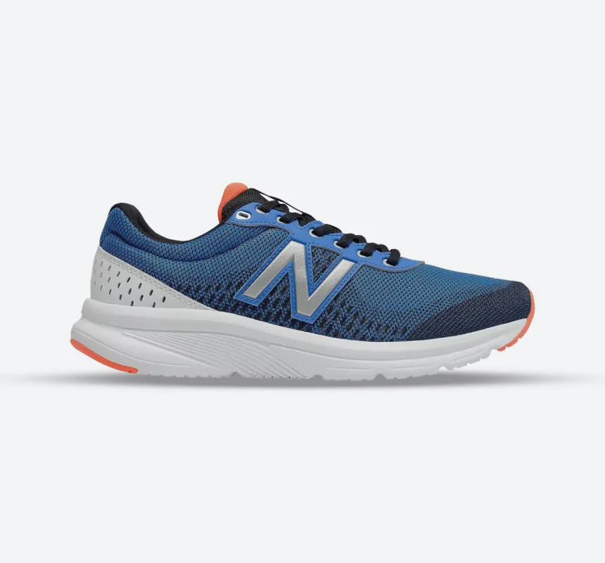 Womens Wide Fit New Balance M411 Walking and Running Trainers - Blue/Black sold by Wide Fit Shoes