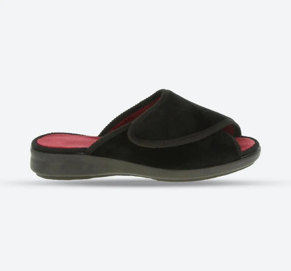 Womens Wide Fit DB Redstart Mule Slippers sold by Wide Fit Shoes