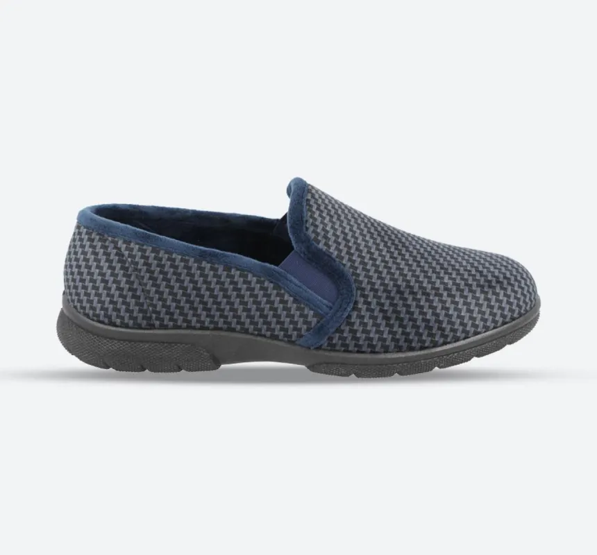 Men's Wide Fit DB Glen Slippers sold by Wide Fit Shoes