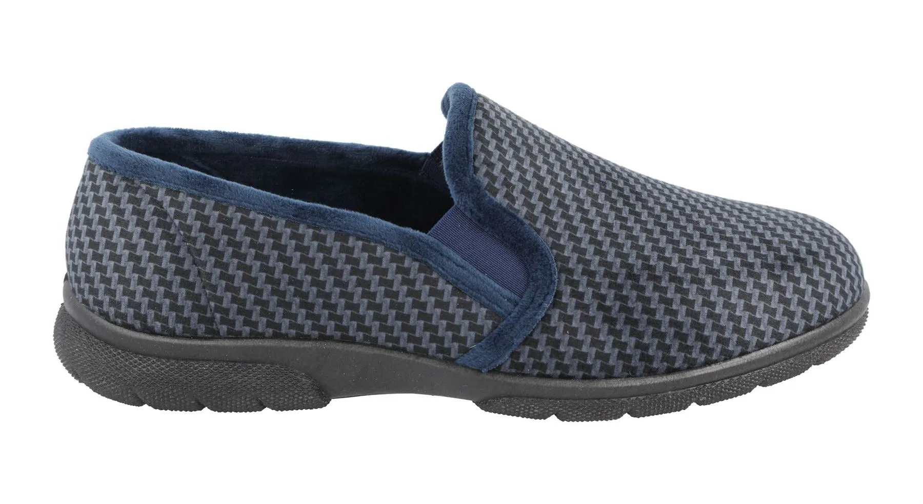 Men's Wide Fit DB Glen Slippers sold by Wide Fit Shoes product image thumbnail 3