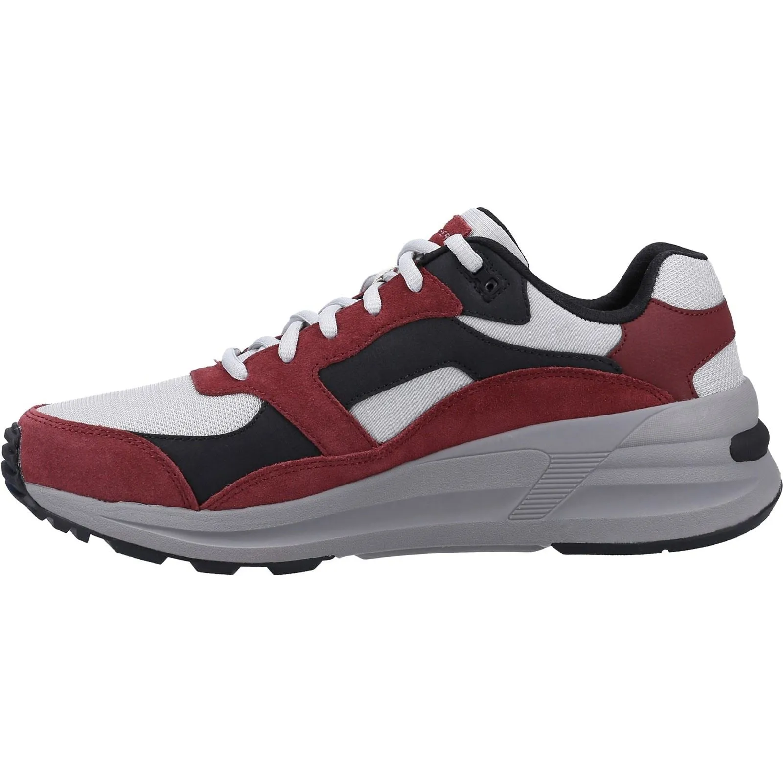 Men's Wide Fit Skechers 237200 Global Jogger Trainers - Burgundy sold by Wide Fit Shoes product image thumbnail 5