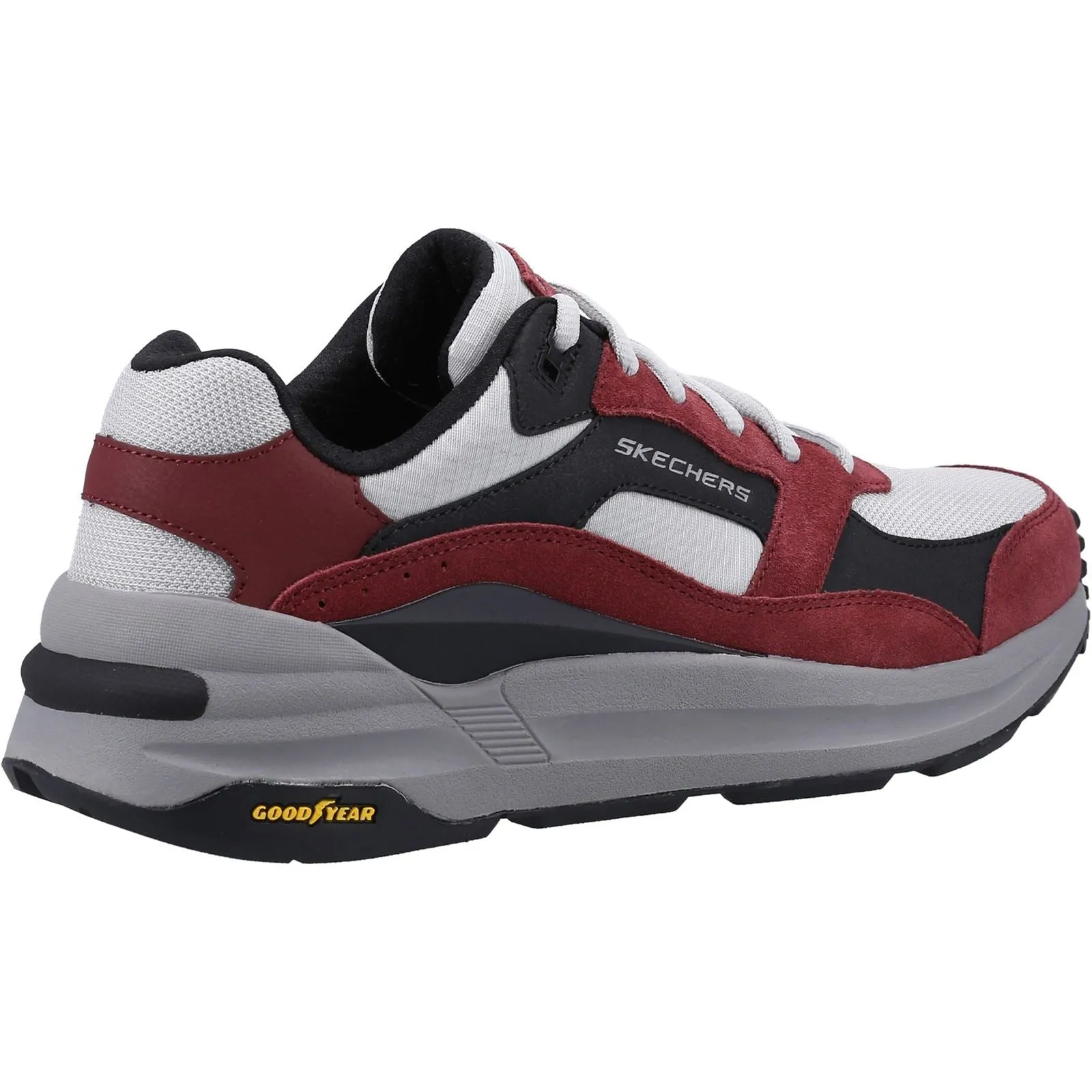 Men's Wide Fit Skechers 237200 Global Jogger Trainers - Burgundy sold by Wide Fit Shoes product image thumbnail 4