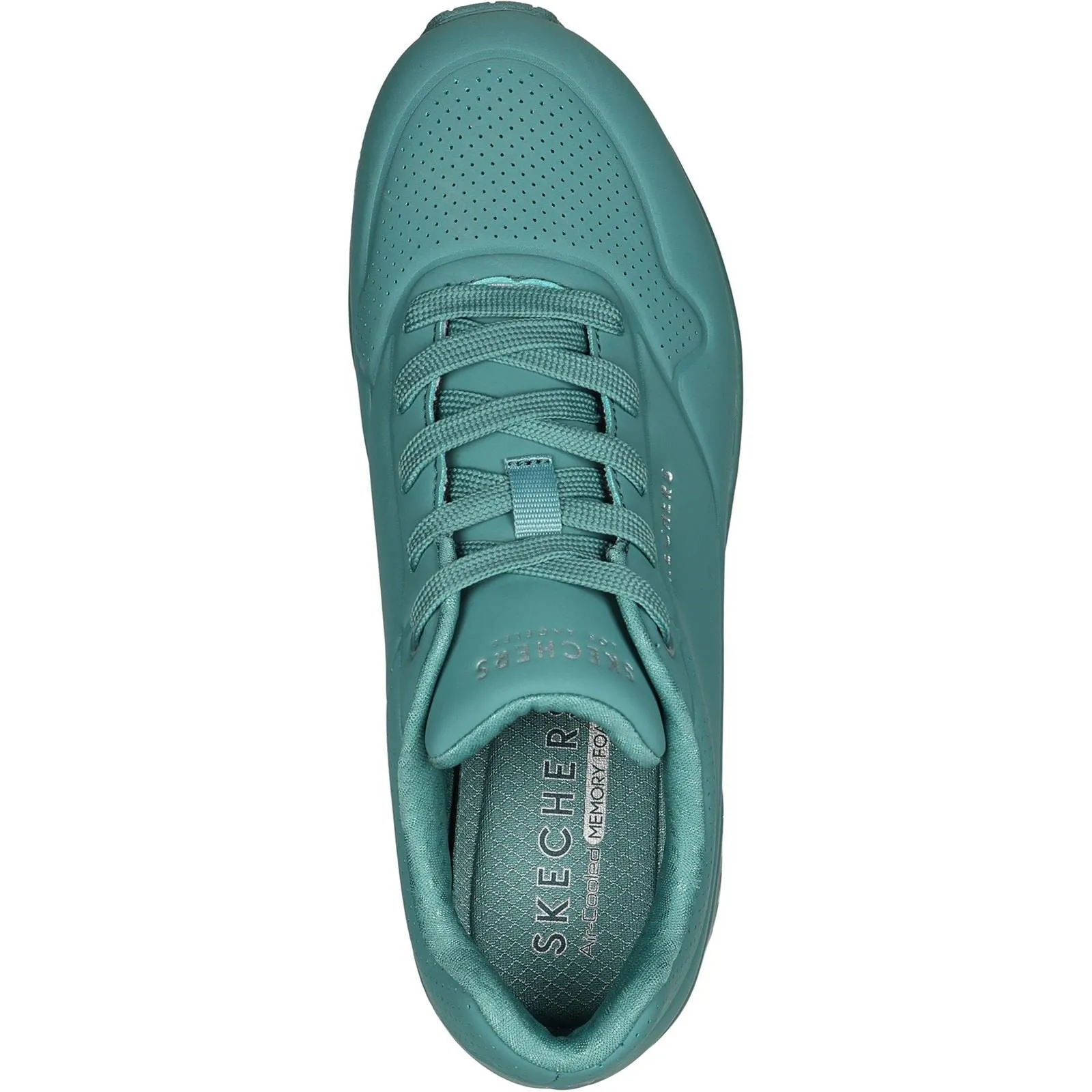 Women's Wide Fit Skechers 73690 Uno Stand On Air Sports Trainers - Teal sold by Wide Fit Shoes product image thumbnail 5
