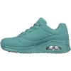 Women's Wide Fit Skechers 73690 Uno Stand On Air Sports Trainers - Teal sold by Wide Fit Shoes