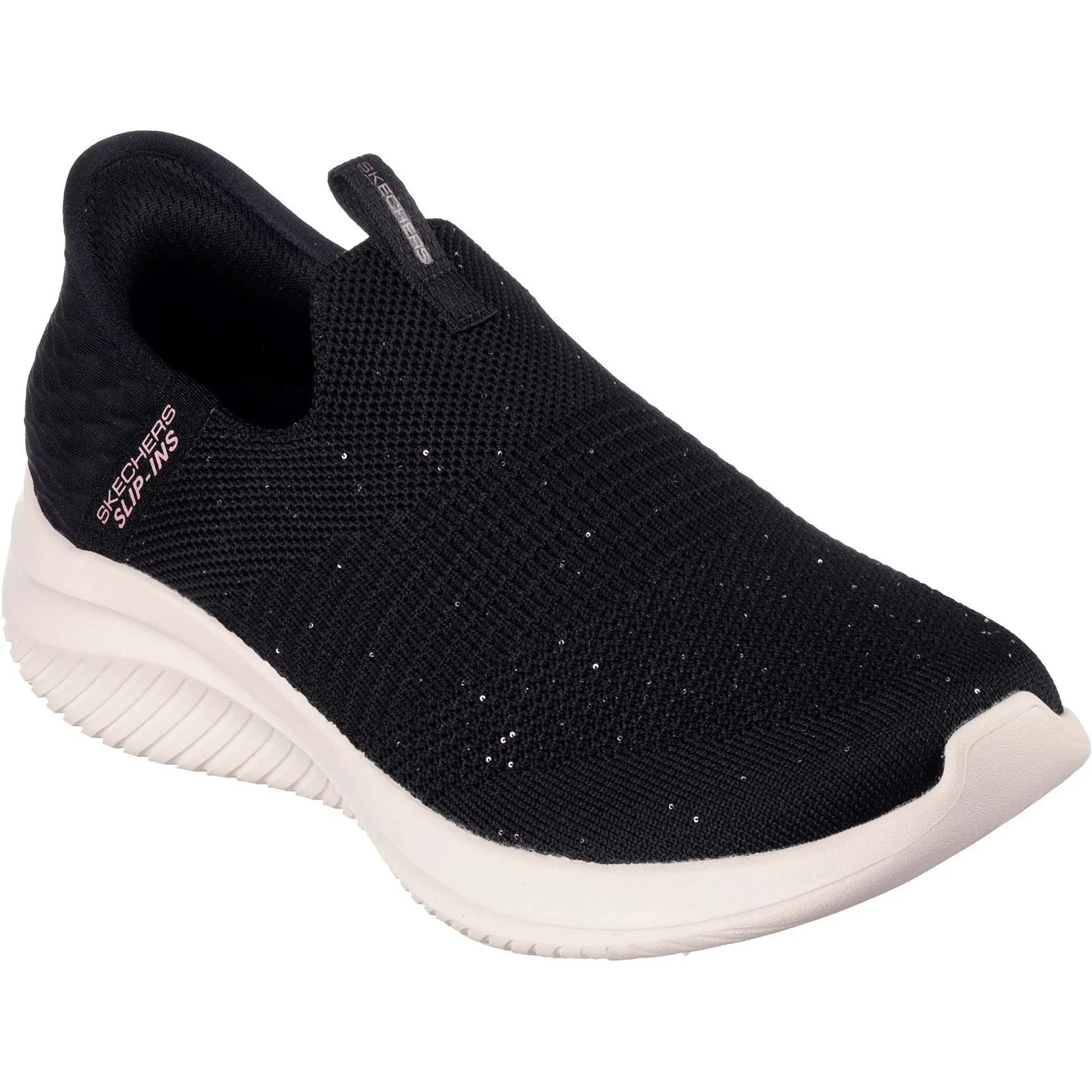 Women's Wide Fit Skechers 149594 Slip-ins Ultra Flex 3.0 Trainers - Black/Rose Gold sold by Wide Fit Shoes product image thumbnail 3