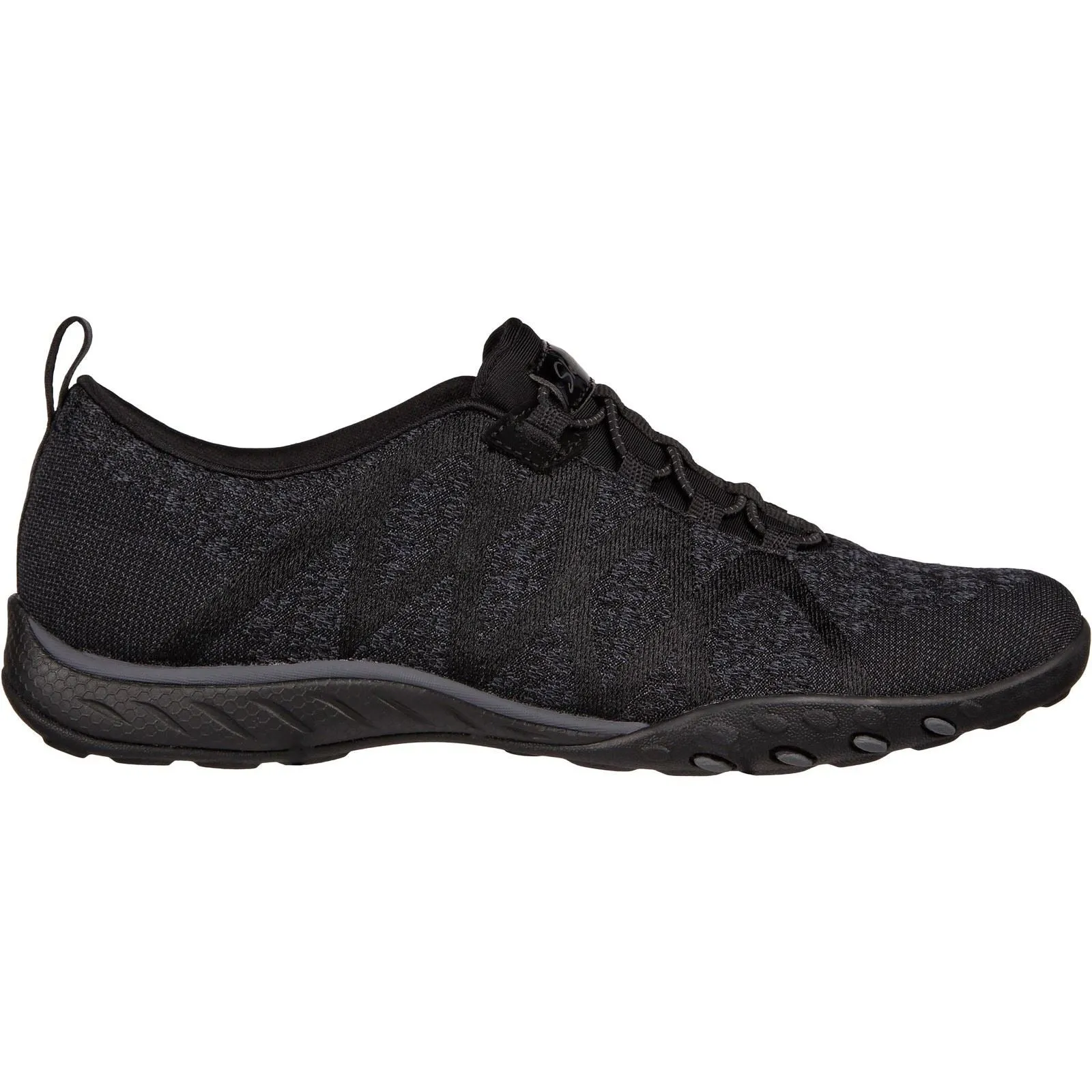 Women's Wide Fit Skechers 100301 Relaxed Fit Breathe Easy Infi Knity Trainers - Black sold by Wide Fit Shoes product image thumbnail 2