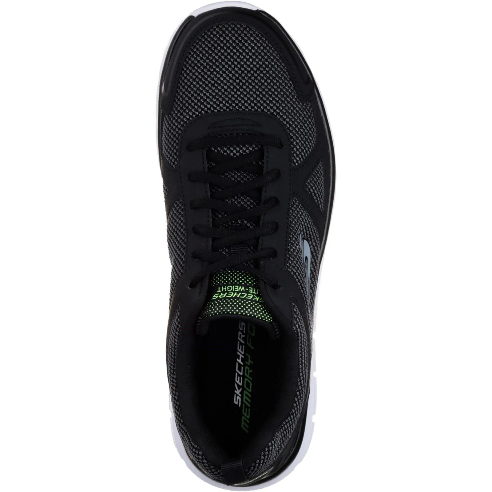 Men's Wide Fit Skechers 52630 Track Bucolo Sports Trainers - Black/White sold by Wide Fit Shoes product image thumbnail 4