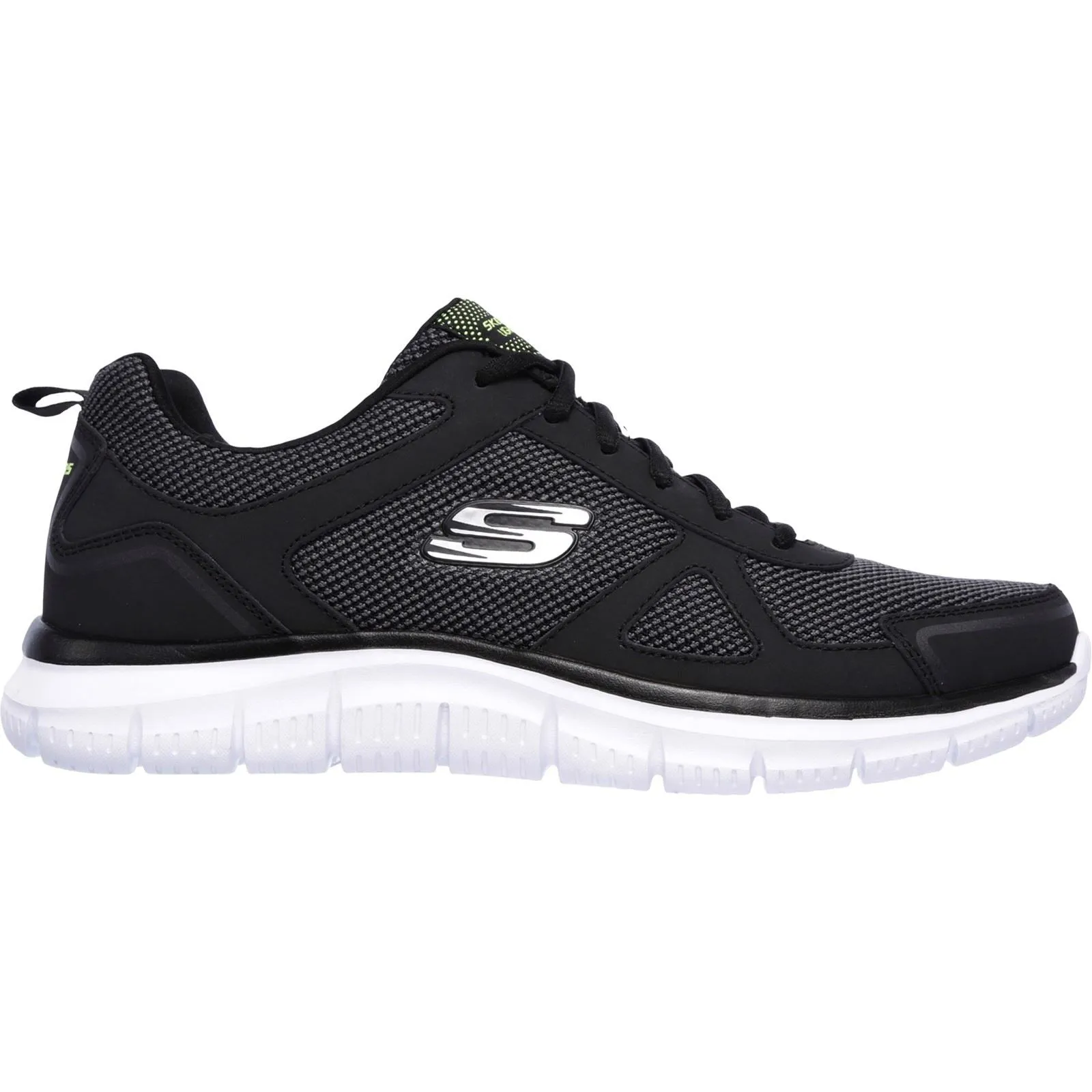 Men's Wide Fit Skechers 52630 Track Bucolo Sports Trainers - Black/White sold by Wide Fit Shoes product image thumbnail 2