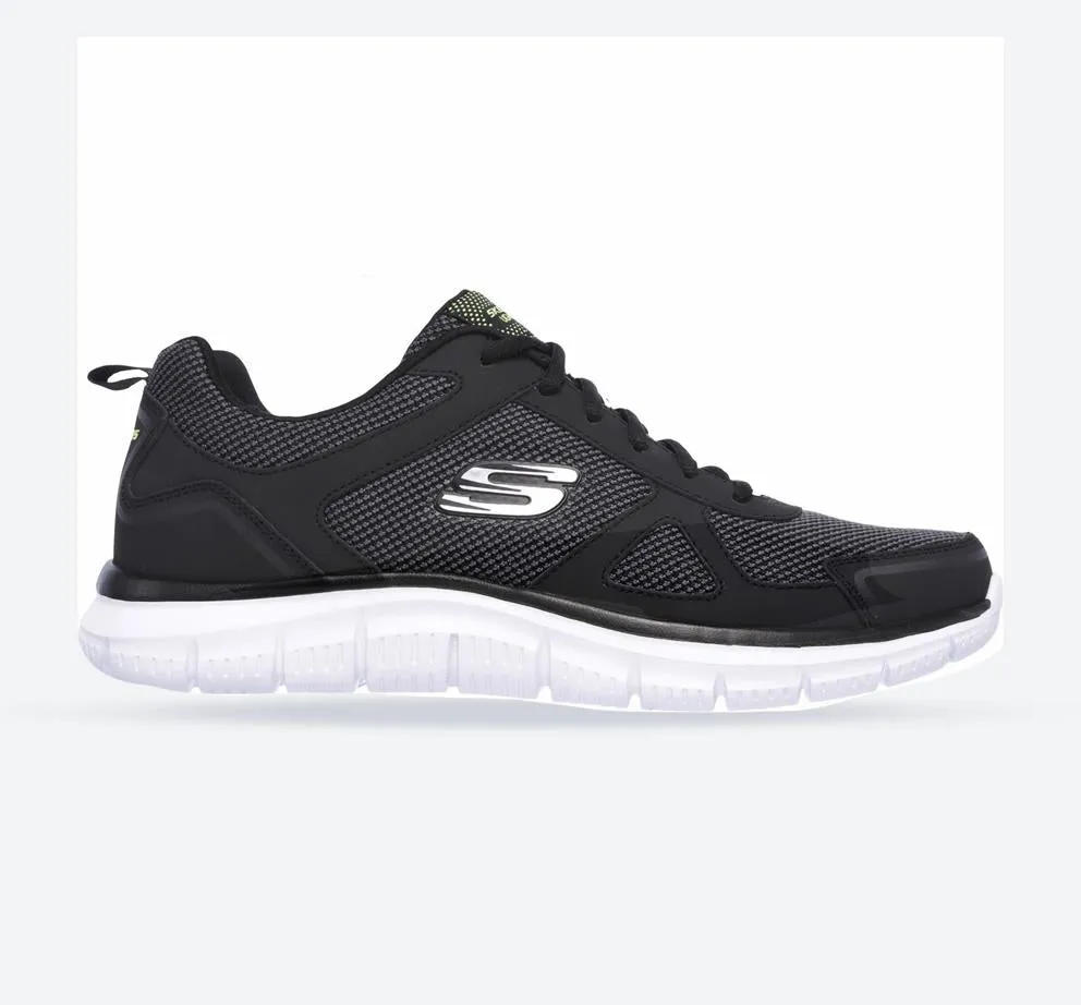 Men's Wide Fit Skechers 52630 Track Bucolo Sports Trainers - Black/White sold by Wide Fit Shoes