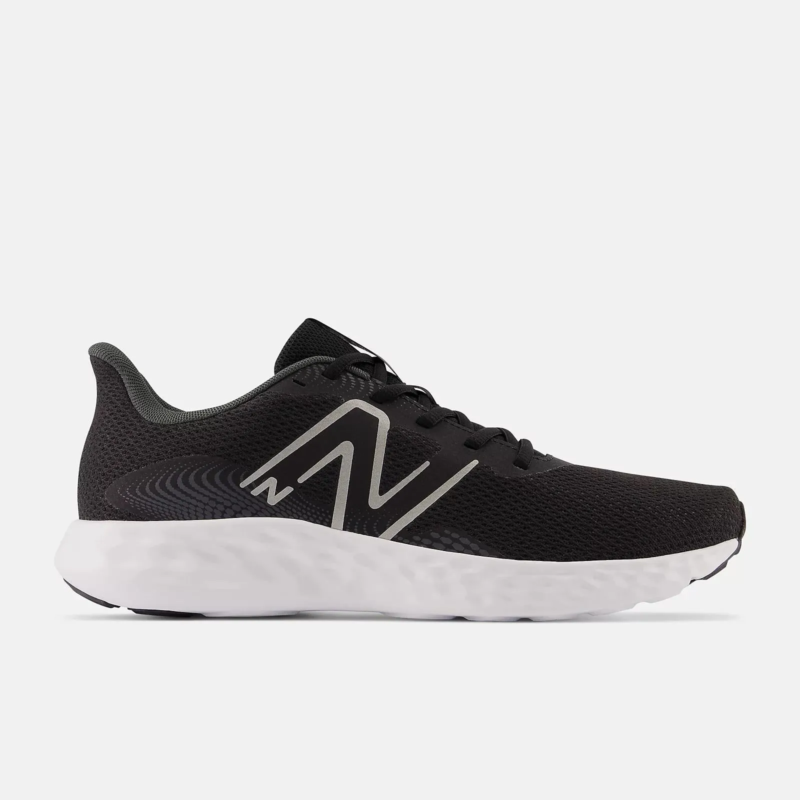 Men's Wide Fit New Balance M411LB3 Walking and Running Trainers - Black/White sold by Wide Fit Shoes product image thumbnail 2