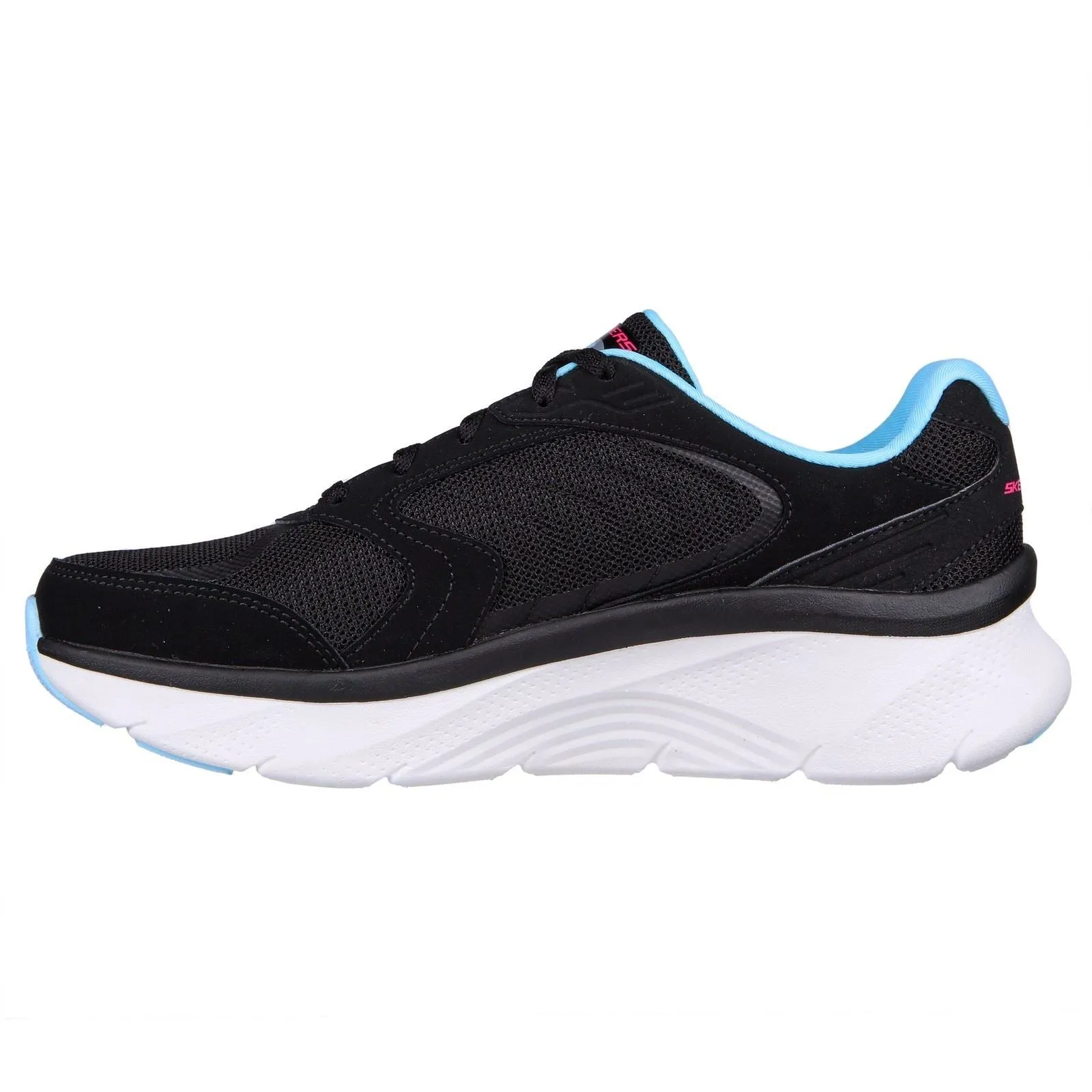 Women's Wide Fit Skechers 149686 Arch Fit D'Lux Trainers - Black/Blue sold by Wide Fit Shoes product image thumbnail 4