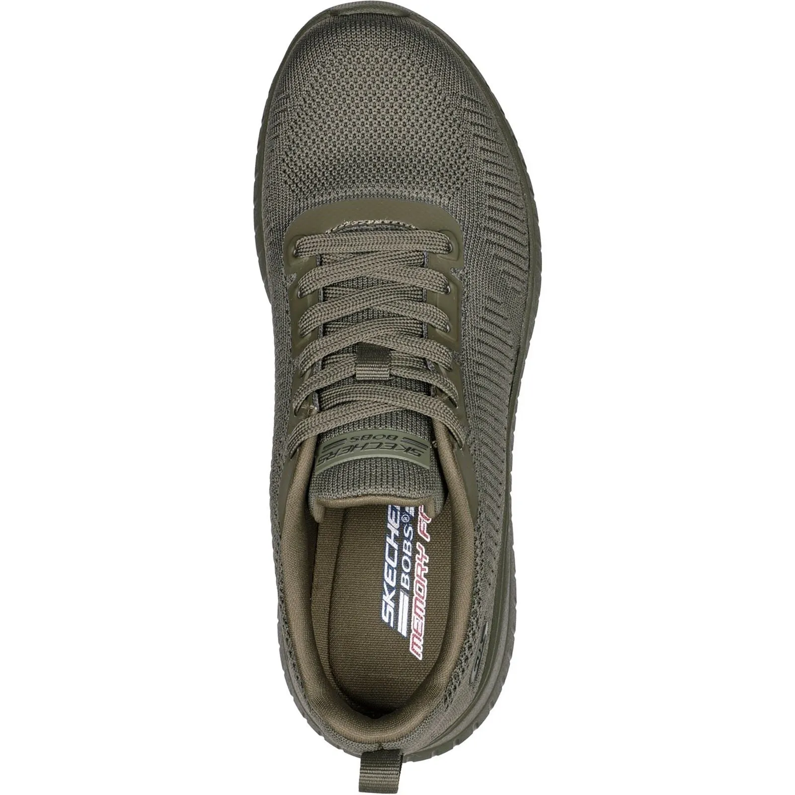 Women's Wide Fit Skechers 117209 Bob Squad Chaos Face Off Trainers - Olive sold by Wide Fit Shoes product image thumbnail 4