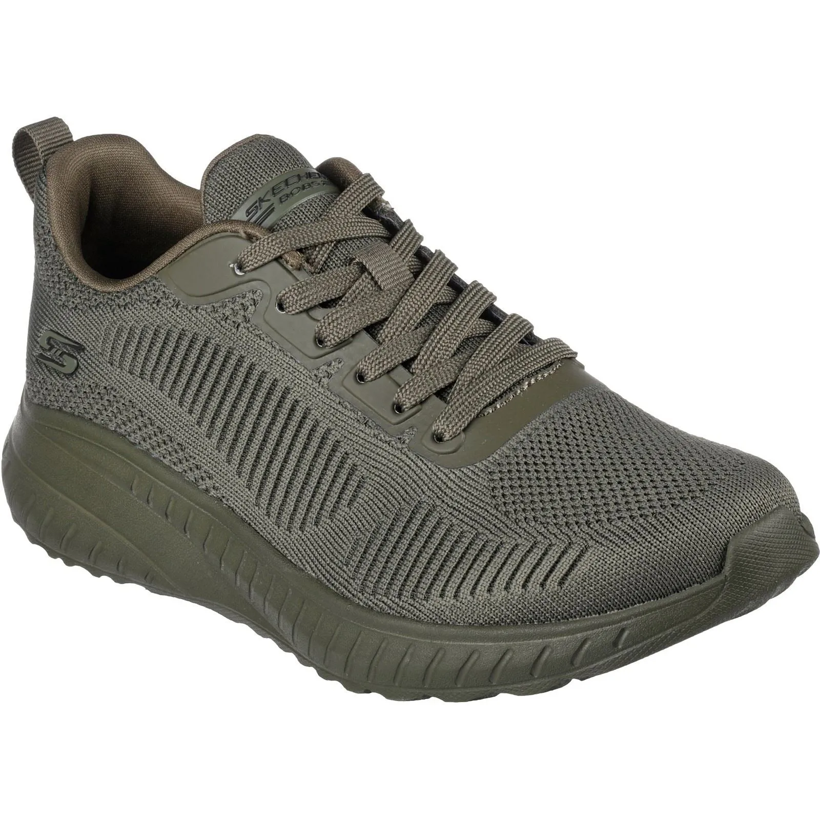 Women's Wide Fit Skechers 117209 Bob Squad Chaos Face Off Trainers - Olive sold by Wide Fit Shoes product image thumbnail 3