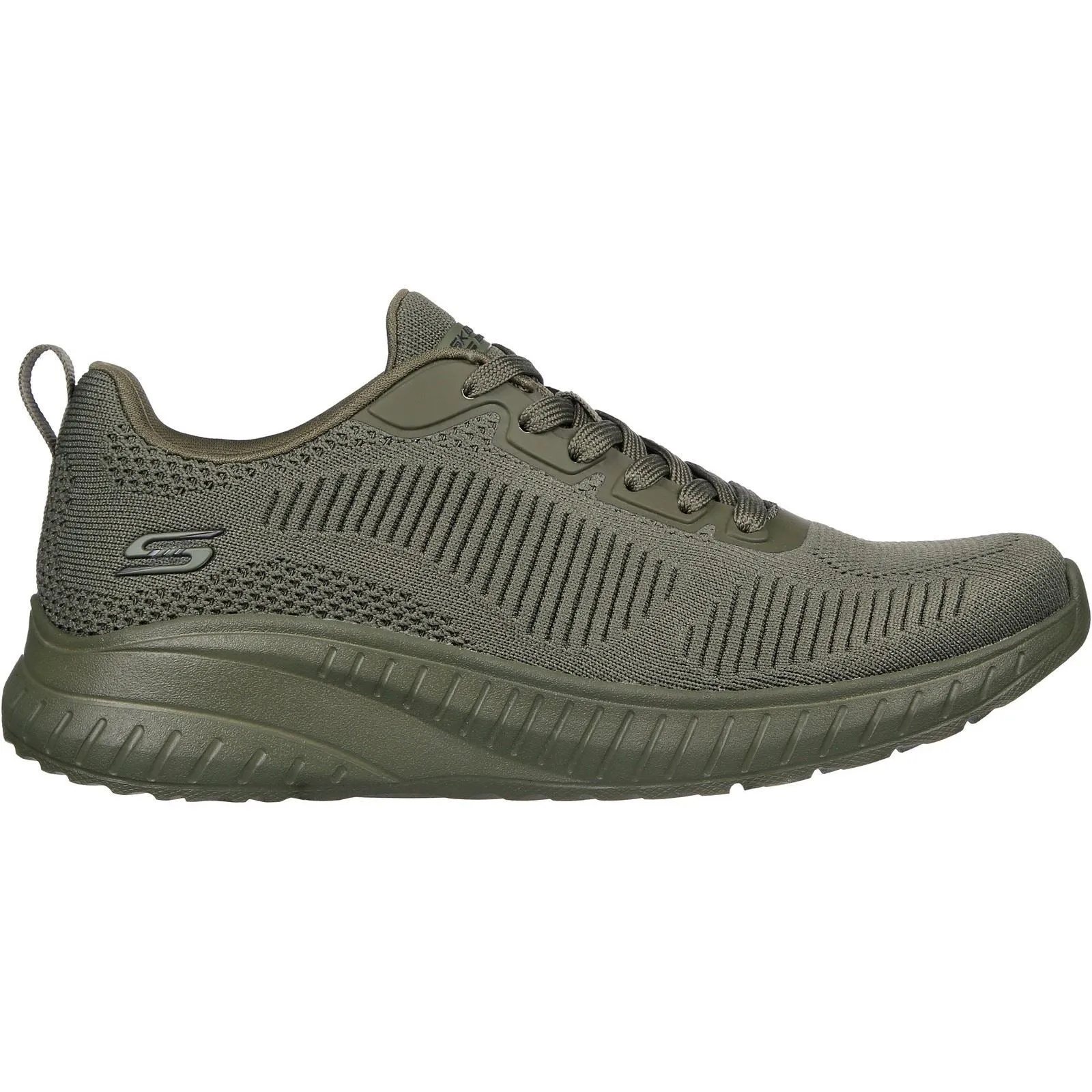 Women's Wide Fit Skechers 117209 Bob Squad Chaos Face Off Trainers - Olive sold by Wide Fit Shoes product image thumbnail 2