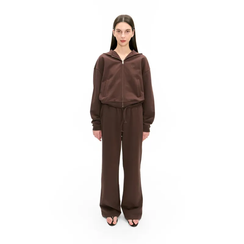 Straight Sweatpant In Chocolate sold by Urban Sophistication