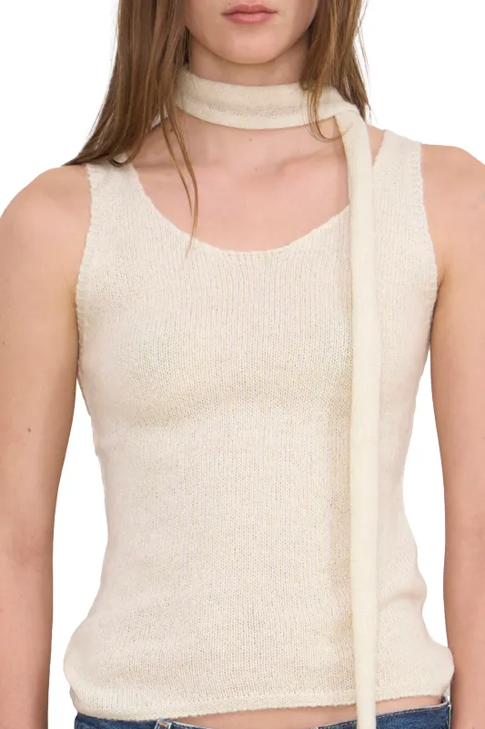 Charlotte Scarf in Cream sold by Urban Sophistication