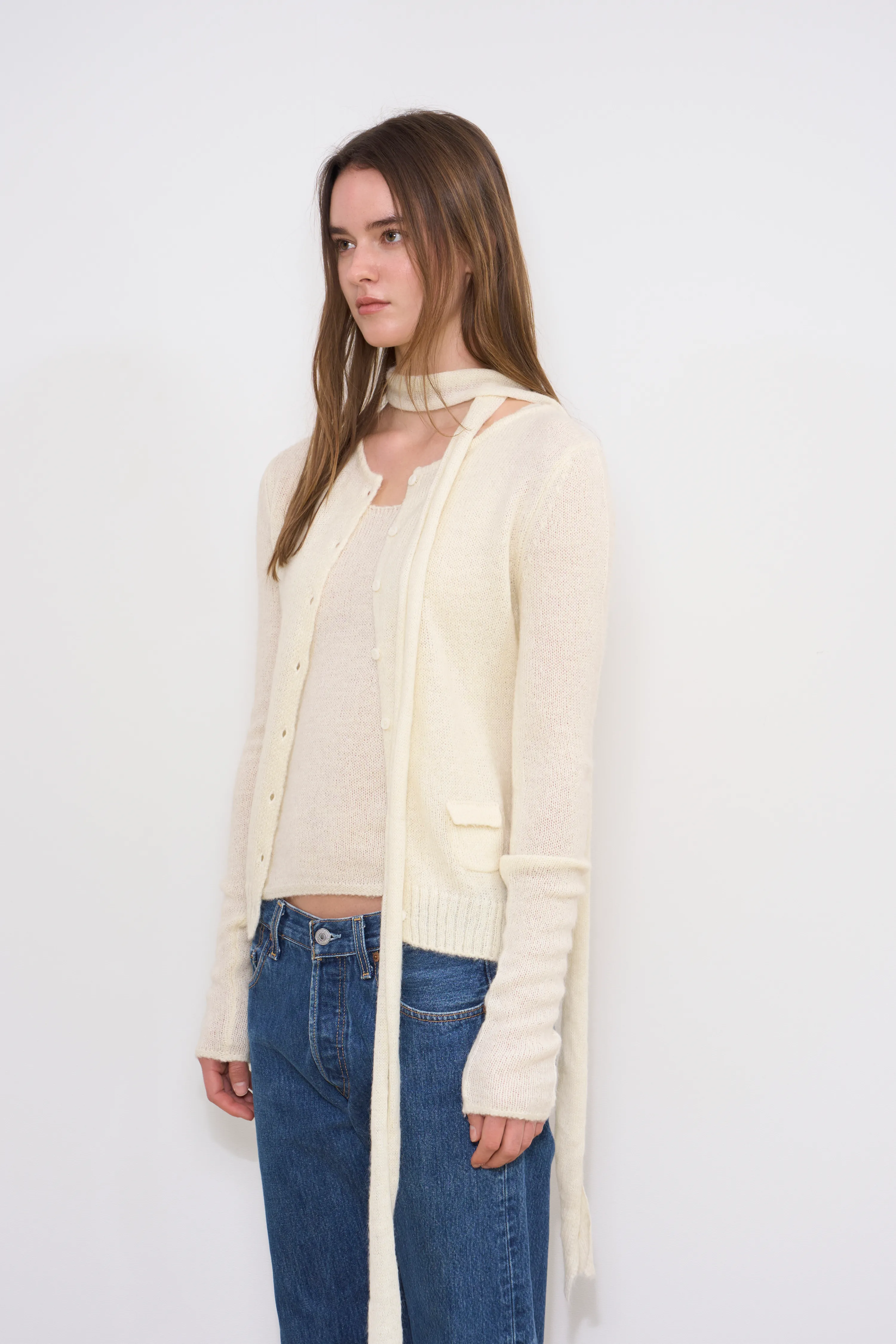 Four Seasons Cardigan in Cream sold by Urban Sophistication product image thumbnail 2