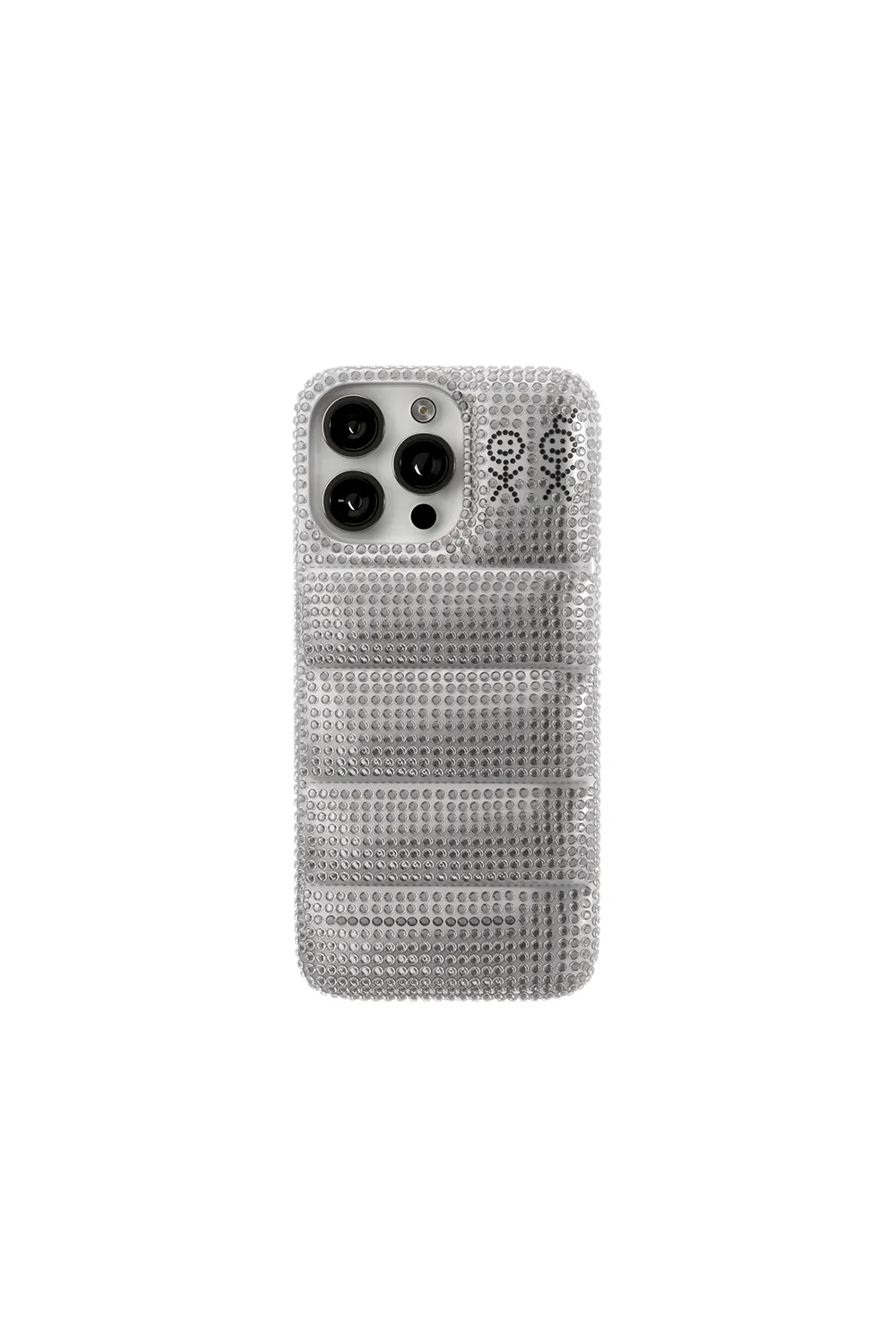 The Puffer Case® - Rhinestones in Silver sold by Urban Sophistication