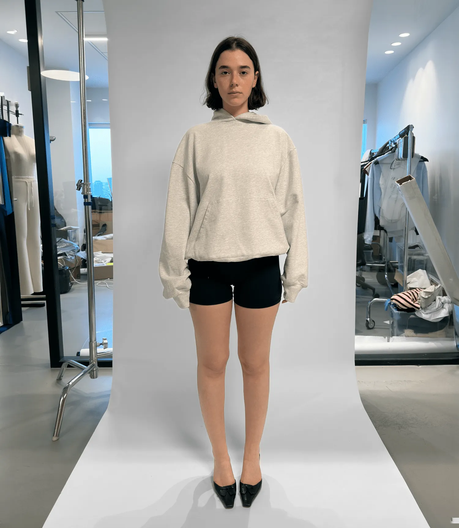 Cuddle Hoodie In College Grey sold by Urban Sophistication