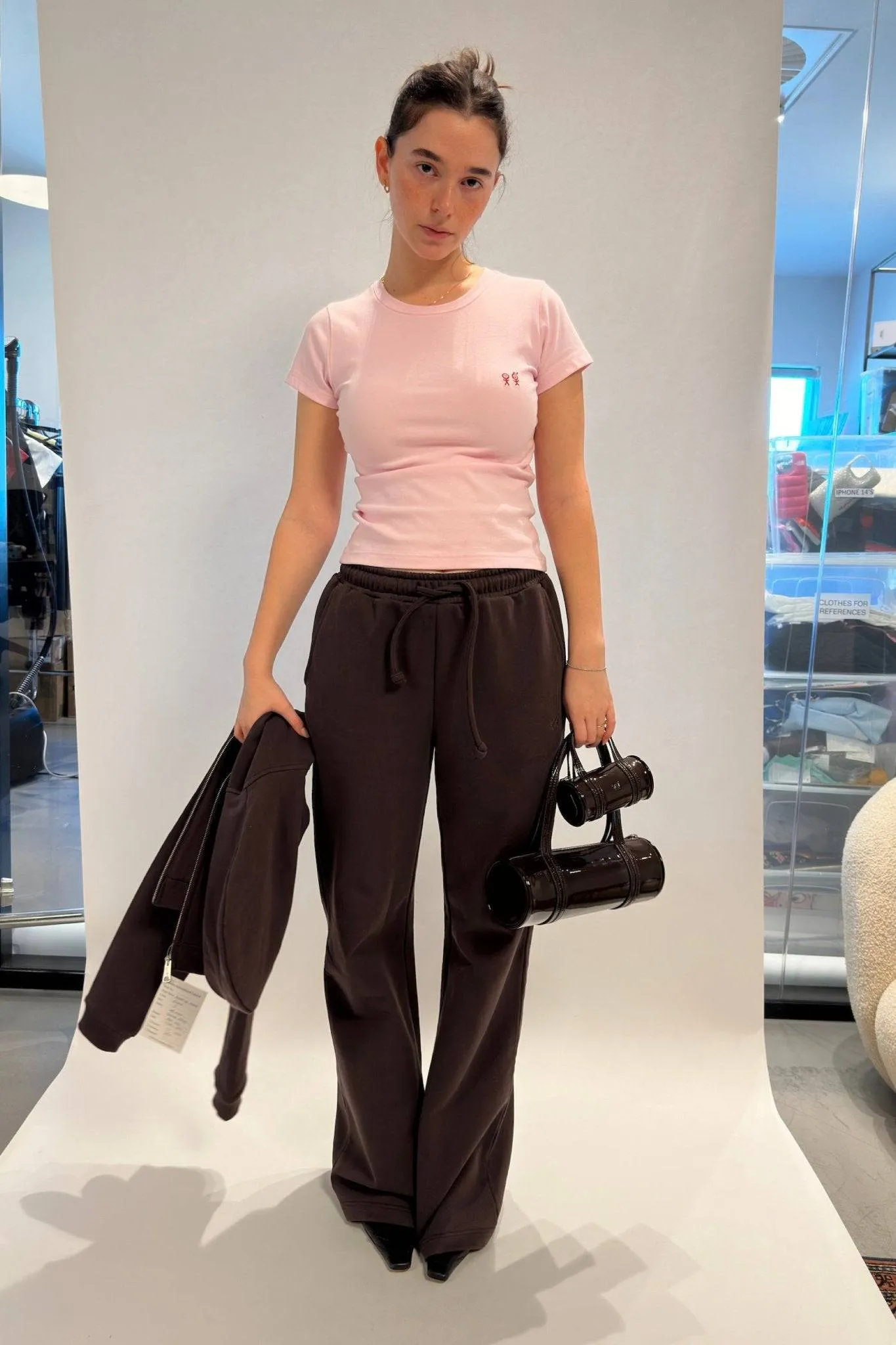 Straight Sweatpant In Chocolate sold by Urban Sophistication