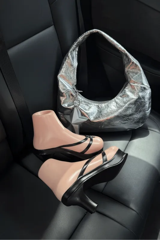 The Anon Bag Bratz© Edition in Silver Foil sold by Urban Sophistication