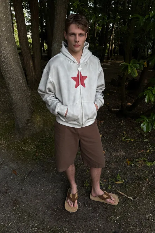 Tokyo Worn Zip Hoodie Regular Fit sold by Urban Sophistication