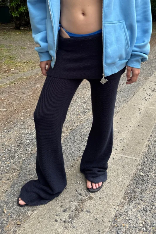 2007 Low Rise Fold Over Pant in Blue sold by Urban Sophistication