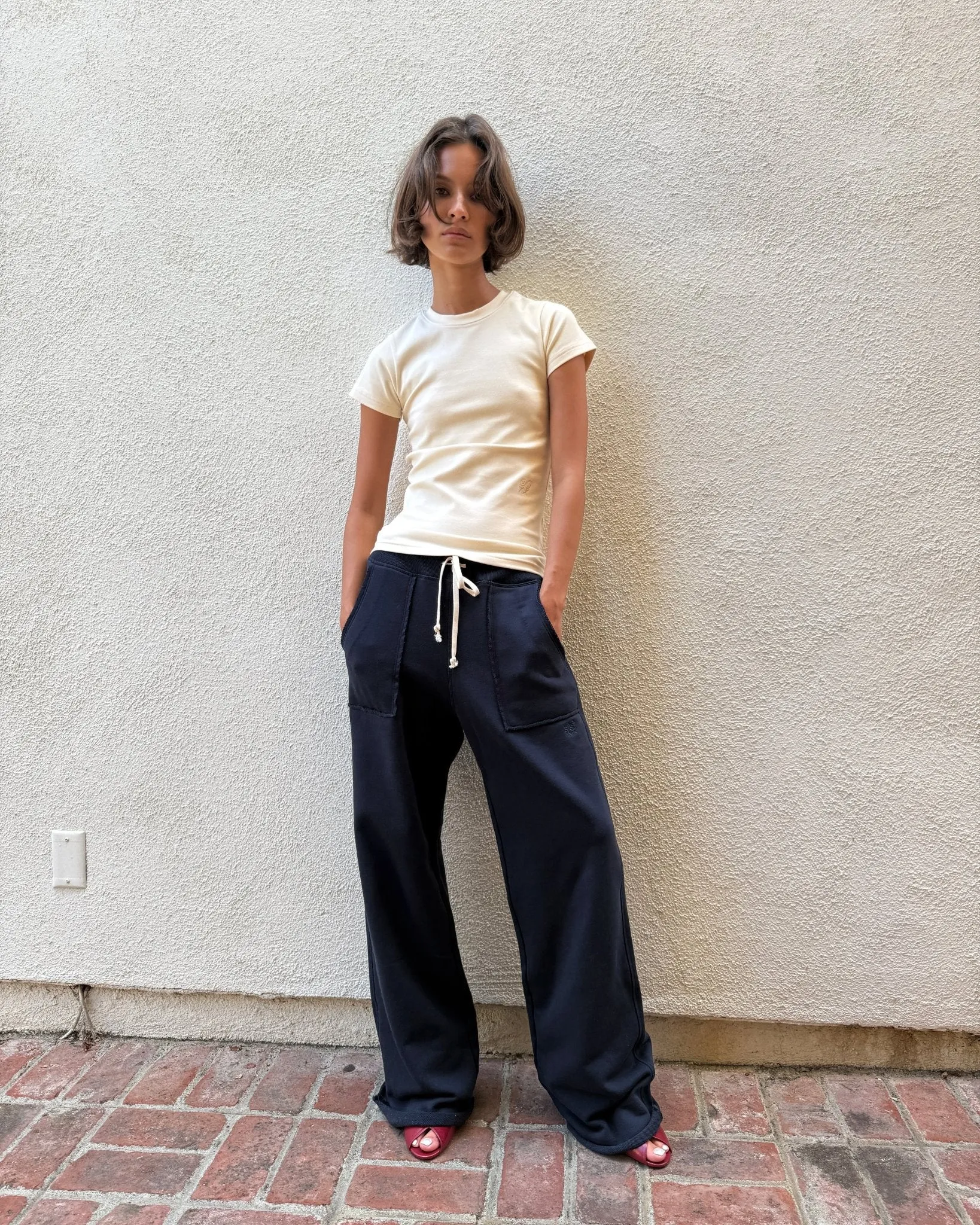 Tight Hug T-Shirt in Butter sold by Urban Sophistication