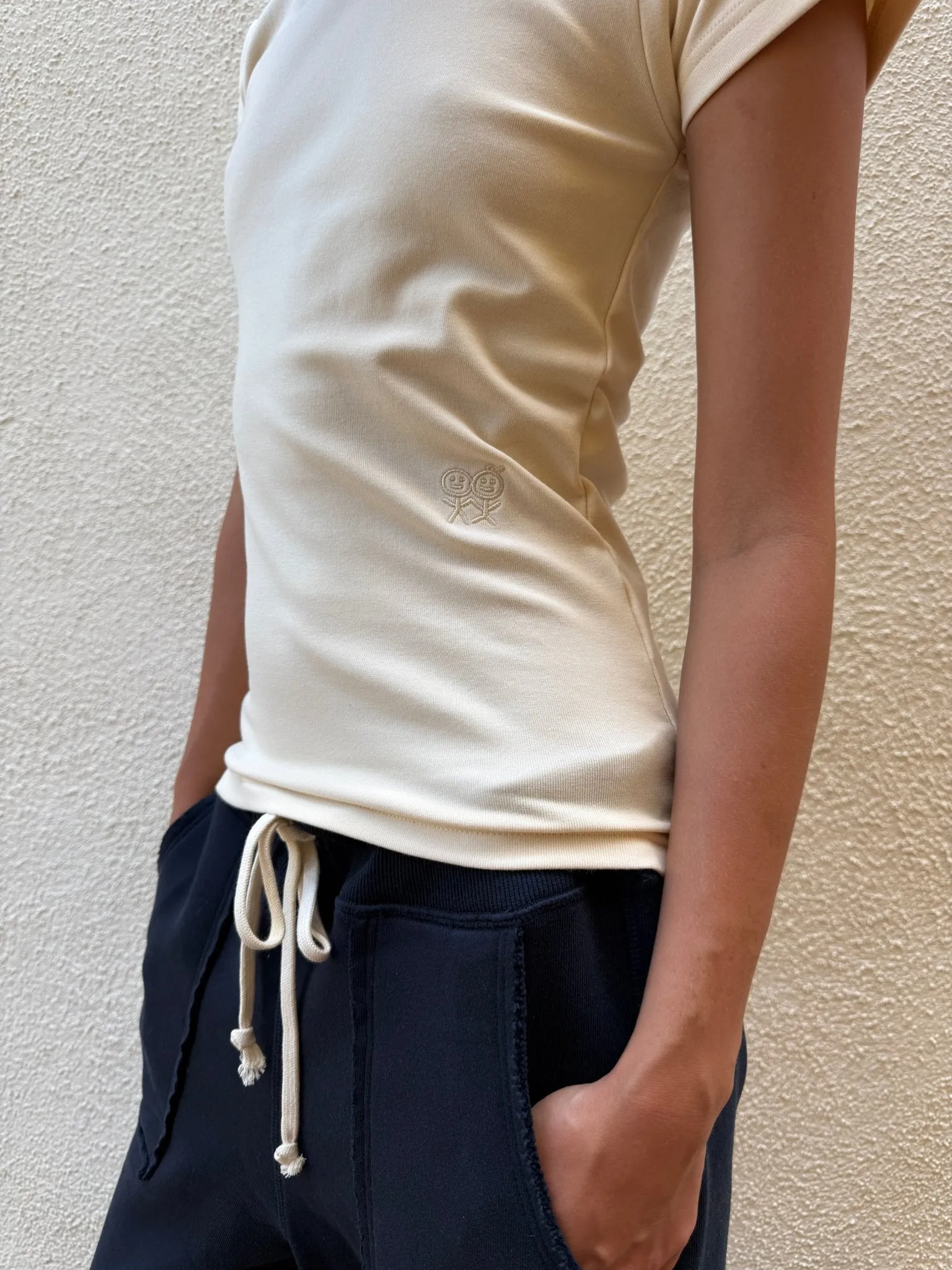 Tight Hug T-Shirt in Butter sold by Urban Sophistication product image thumbnail 2