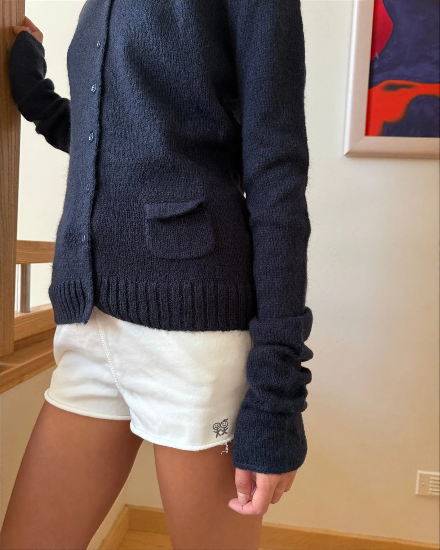 Stay Over Shorts in White sold by Urban Sophistication product image thumbnail 4