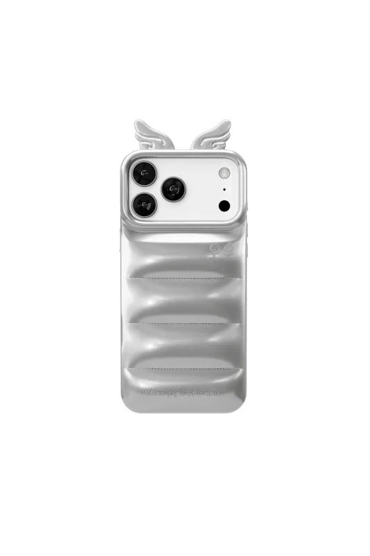 The Puffer Case® - Angel in Chrome sold by Urban Sophistication