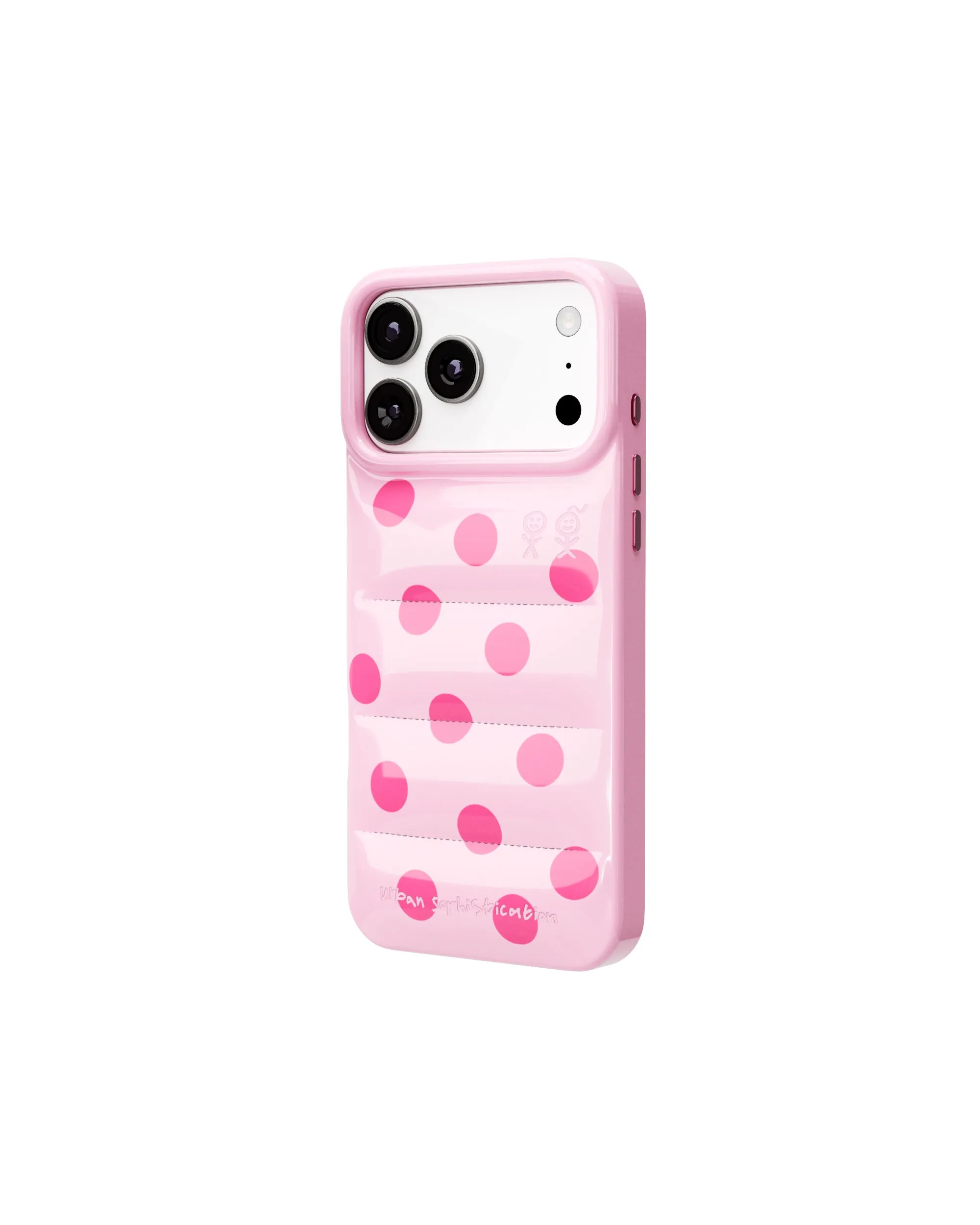 The Puffer Case® - Chunky Polka in Pink sold by Urban Sophistication product image thumbnail 4
