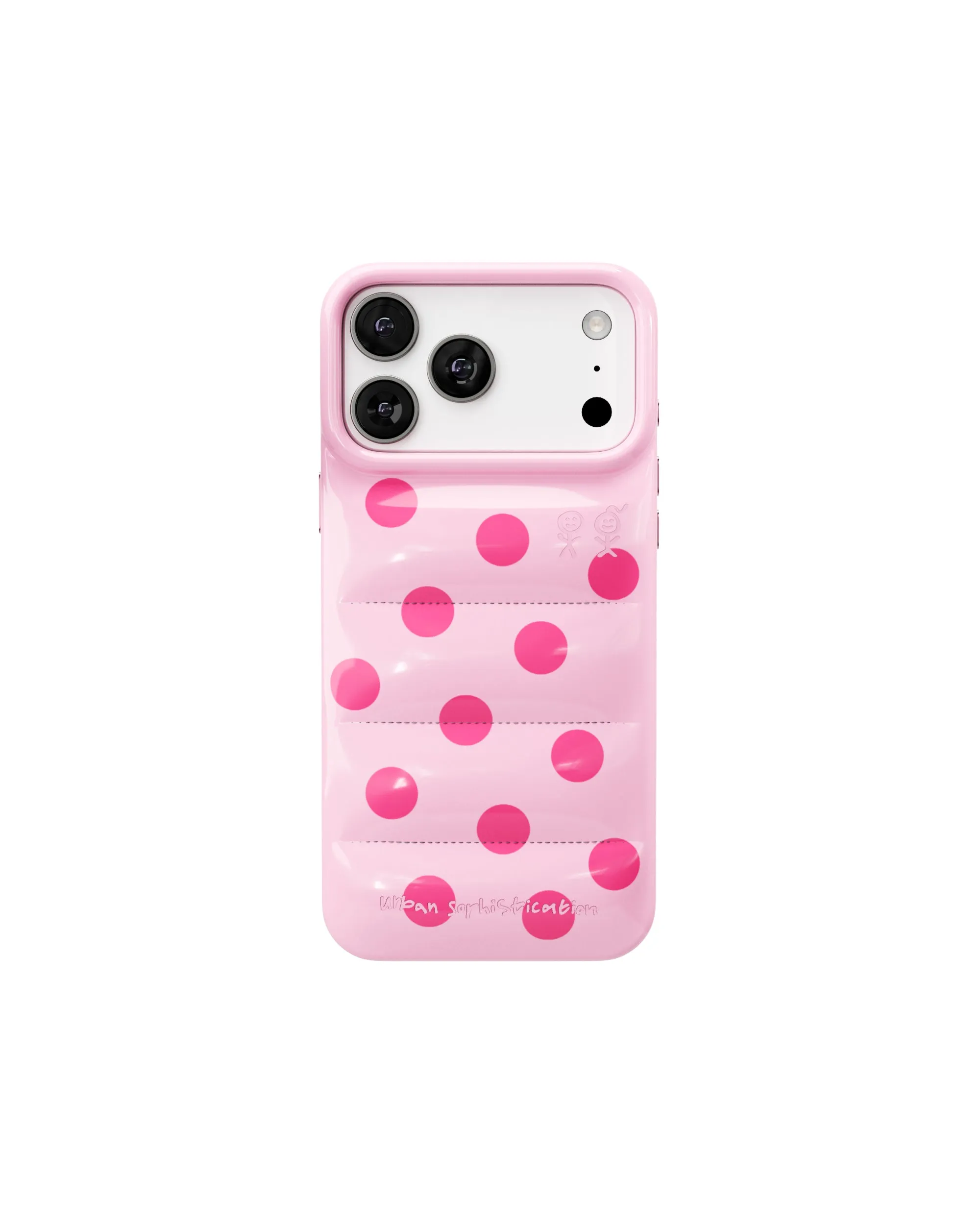The Puffer Case® - Chunky Polka in Pink sold by Urban Sophistication product image thumbnail 3