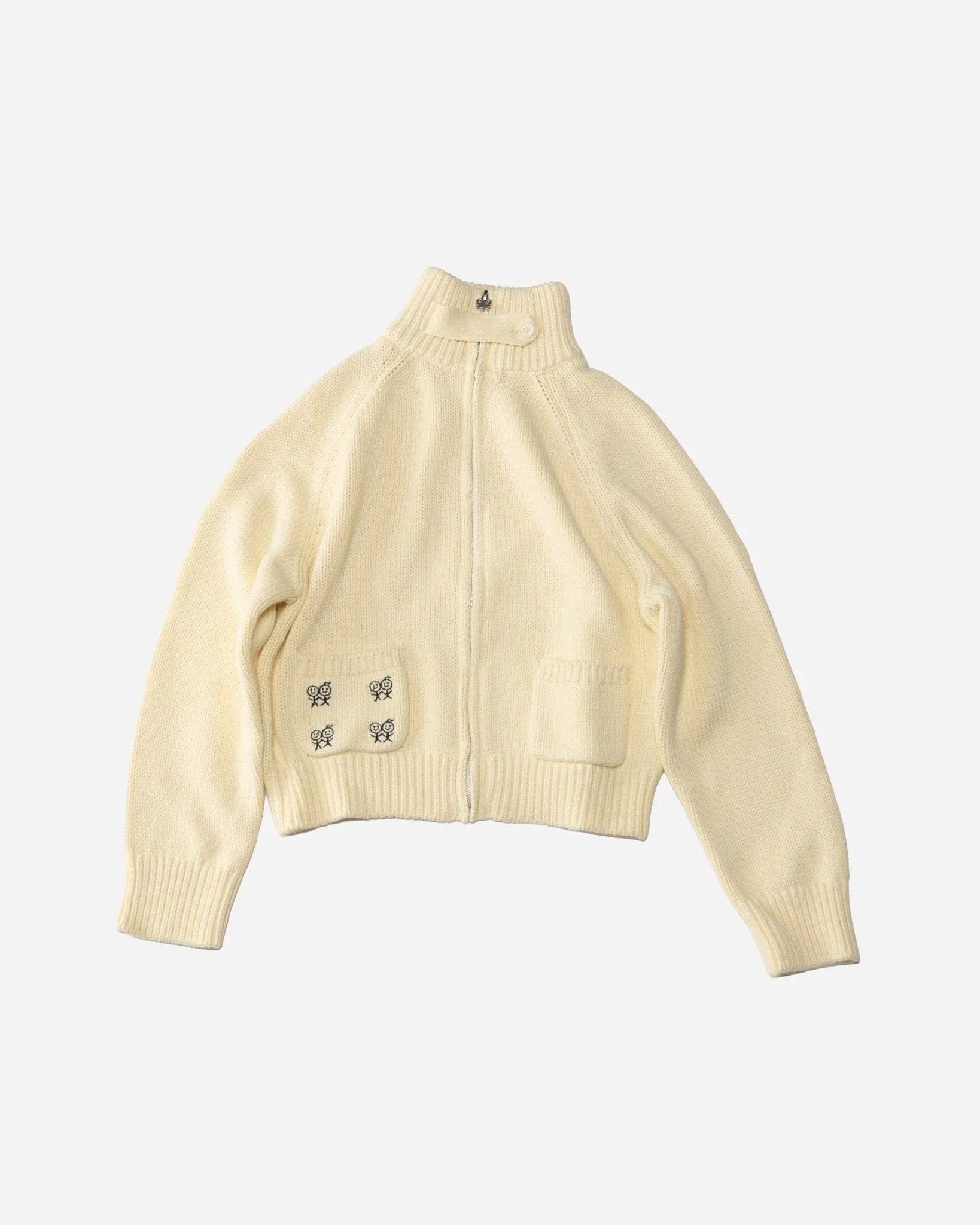 Collar Cardigan in Butter Cream sold by Urban Sophistication