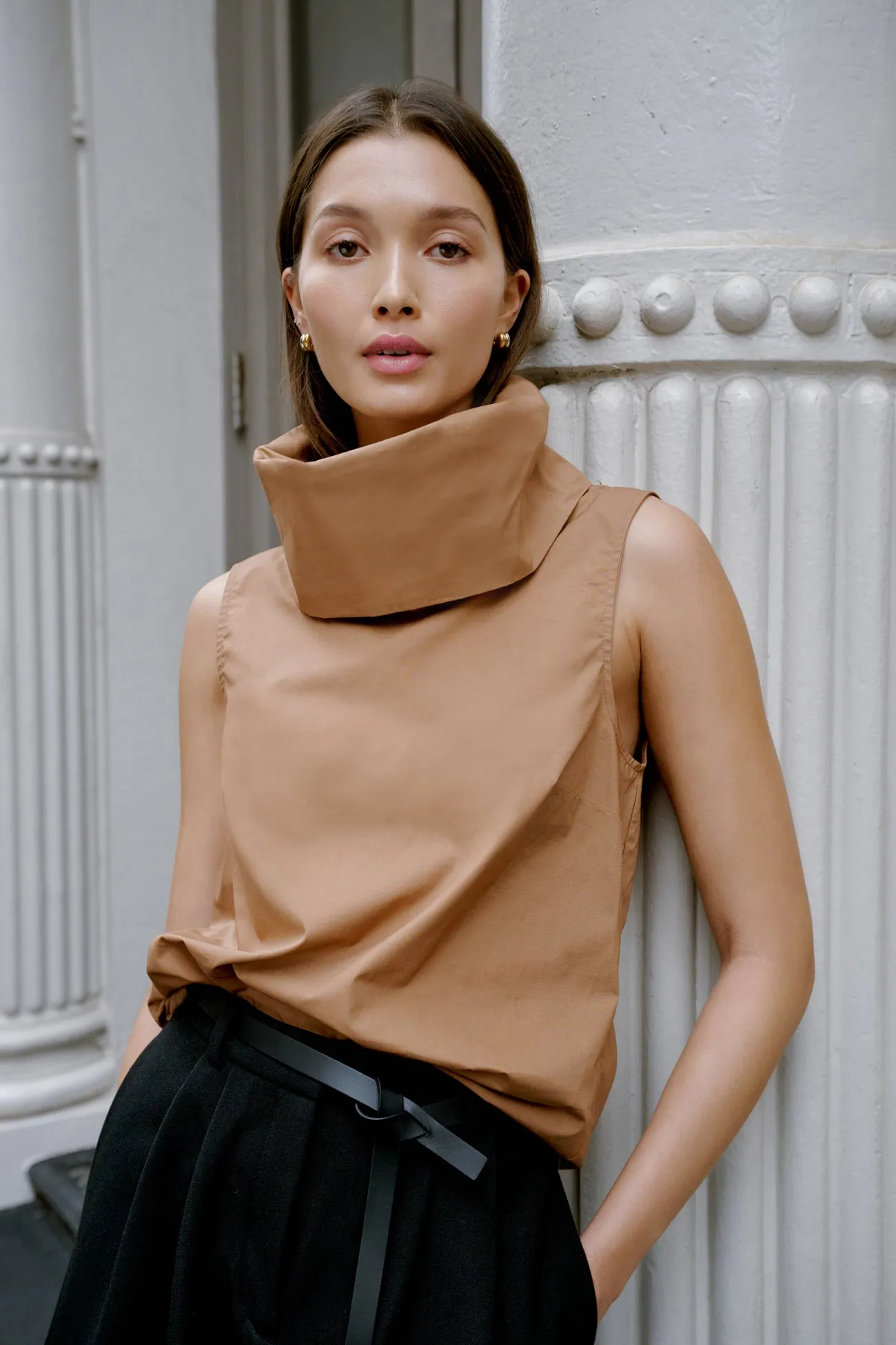 Erin Two-Toned Hoops sold by Marcella NYC product image thumbnail 5