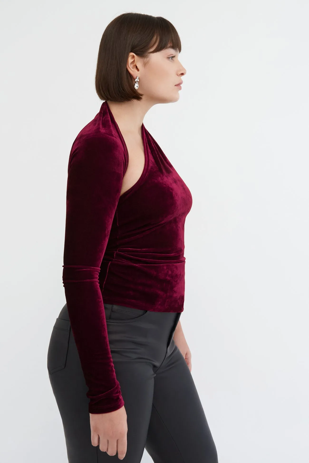 Manhattan Velvet One Shoulder Top sold by Marcella NYC product image thumbnail 5