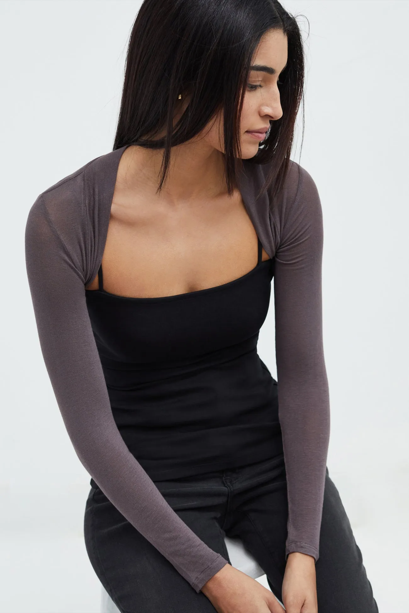 Sheer Tatiana Bolero sold by Marcella NYC product image thumbnail 4