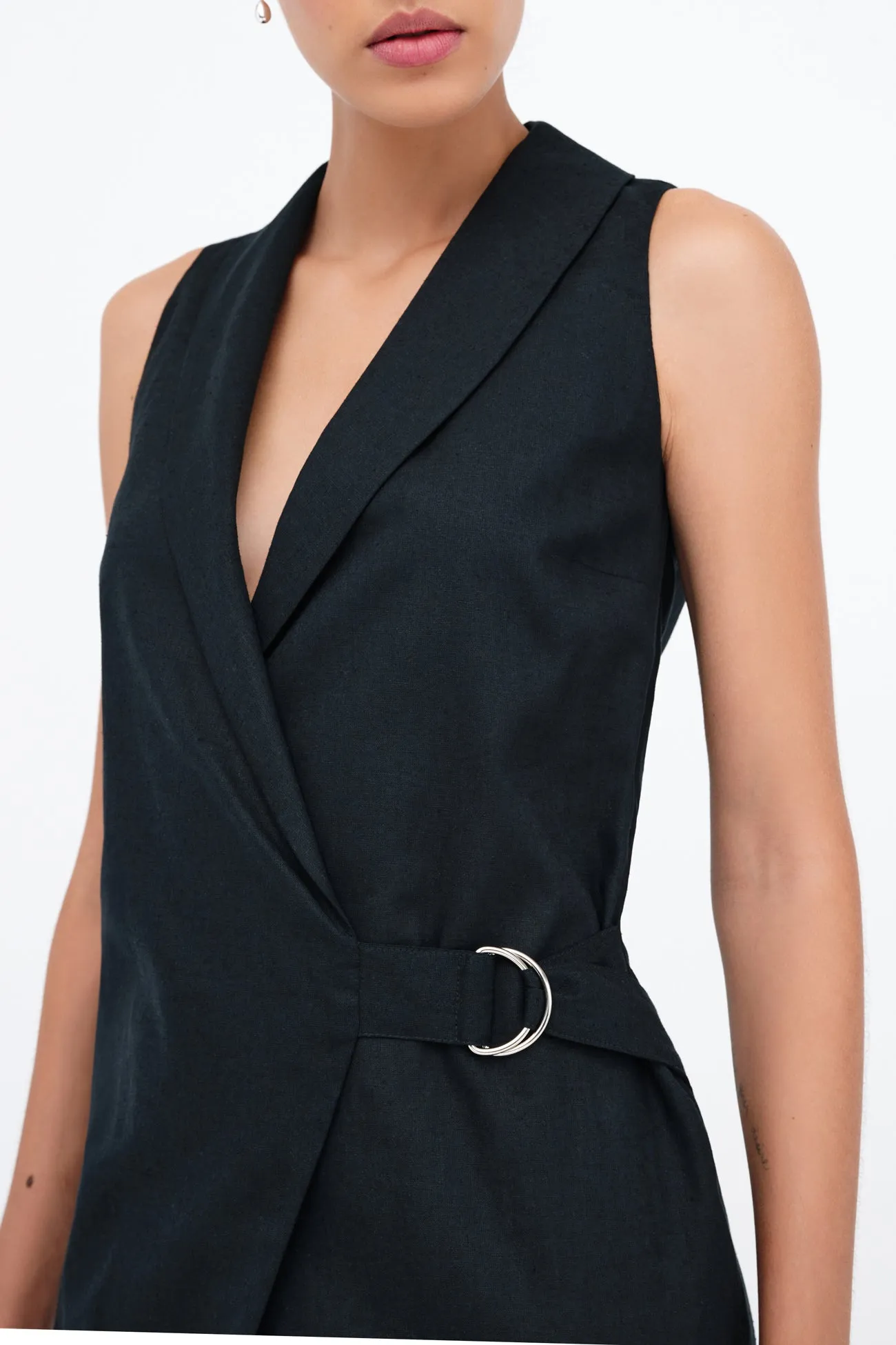 Tabitha Linen-Blend Dress sold by Marcella NYC product image thumbnail 4