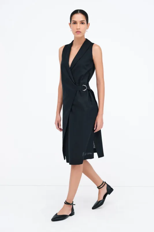 Tabitha Linen-Blend Dress made by Marcella NYC