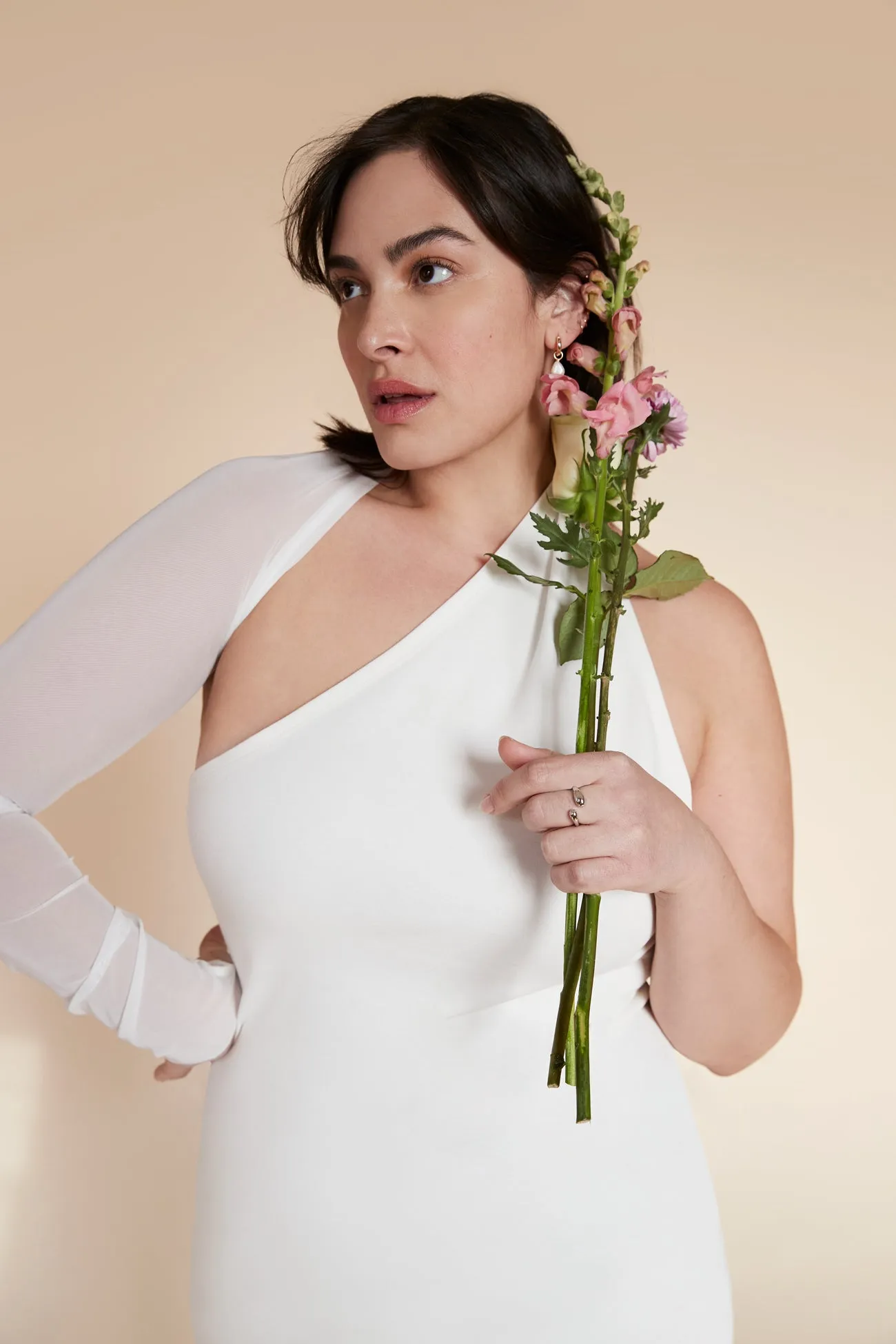 Manhattan Mesh Sleeve Gown sold by Marcella NYC product image thumbnail 4