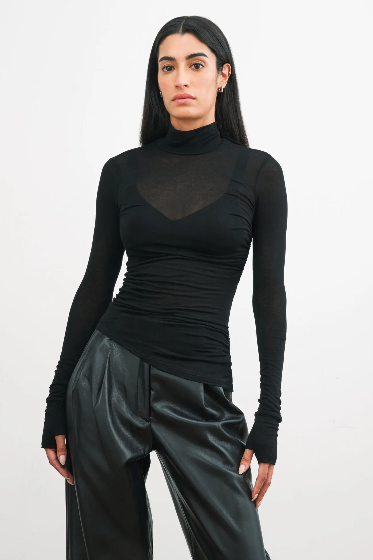 Skye Mock Neck Top sold by Marcella NYC product image thumbnail 3