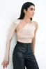 Manhattan Metallic One Shoulder Top sold by Marcella NYC