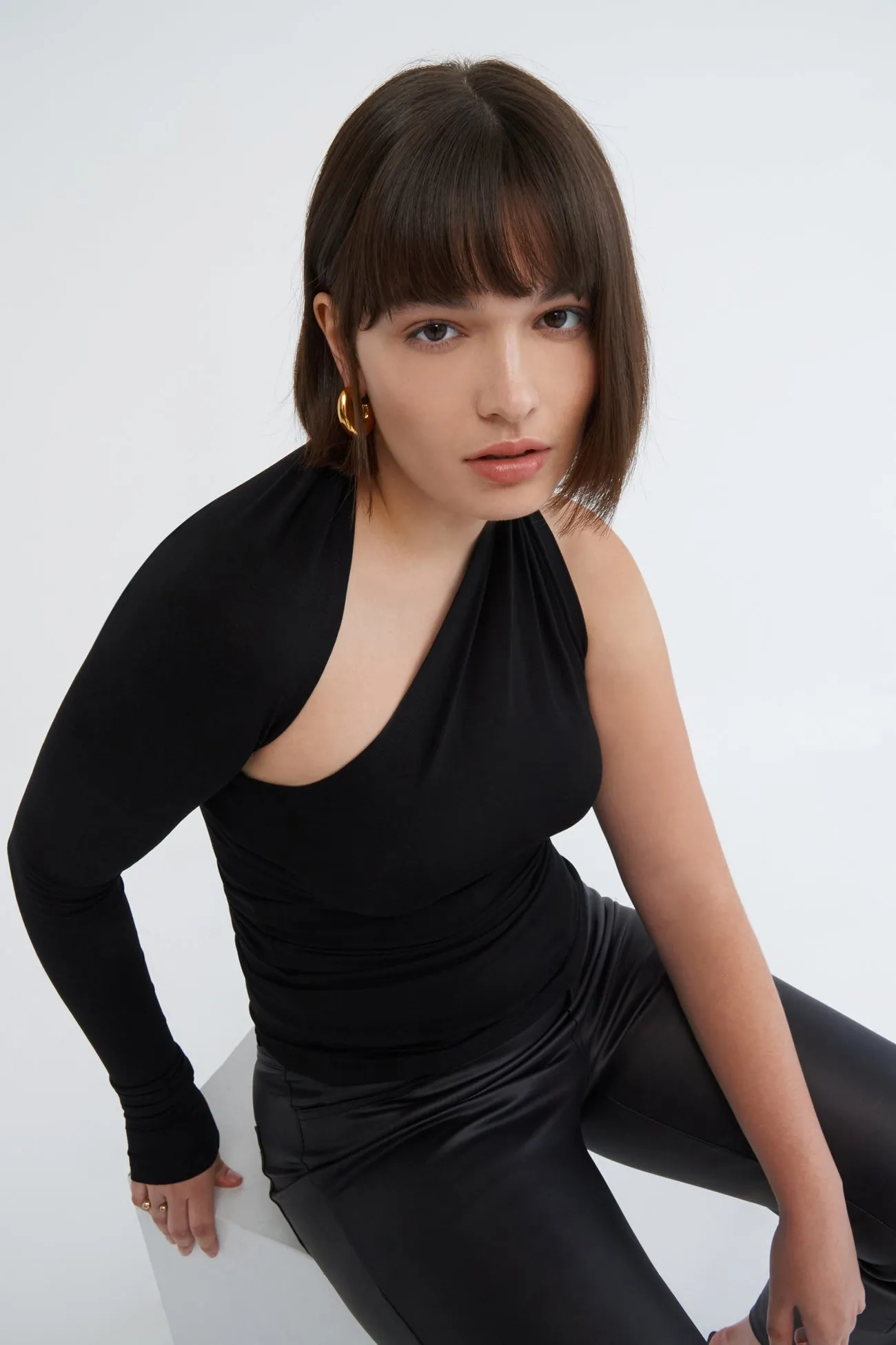 Manhattan One Shoulder Top sold by Marcella NYC