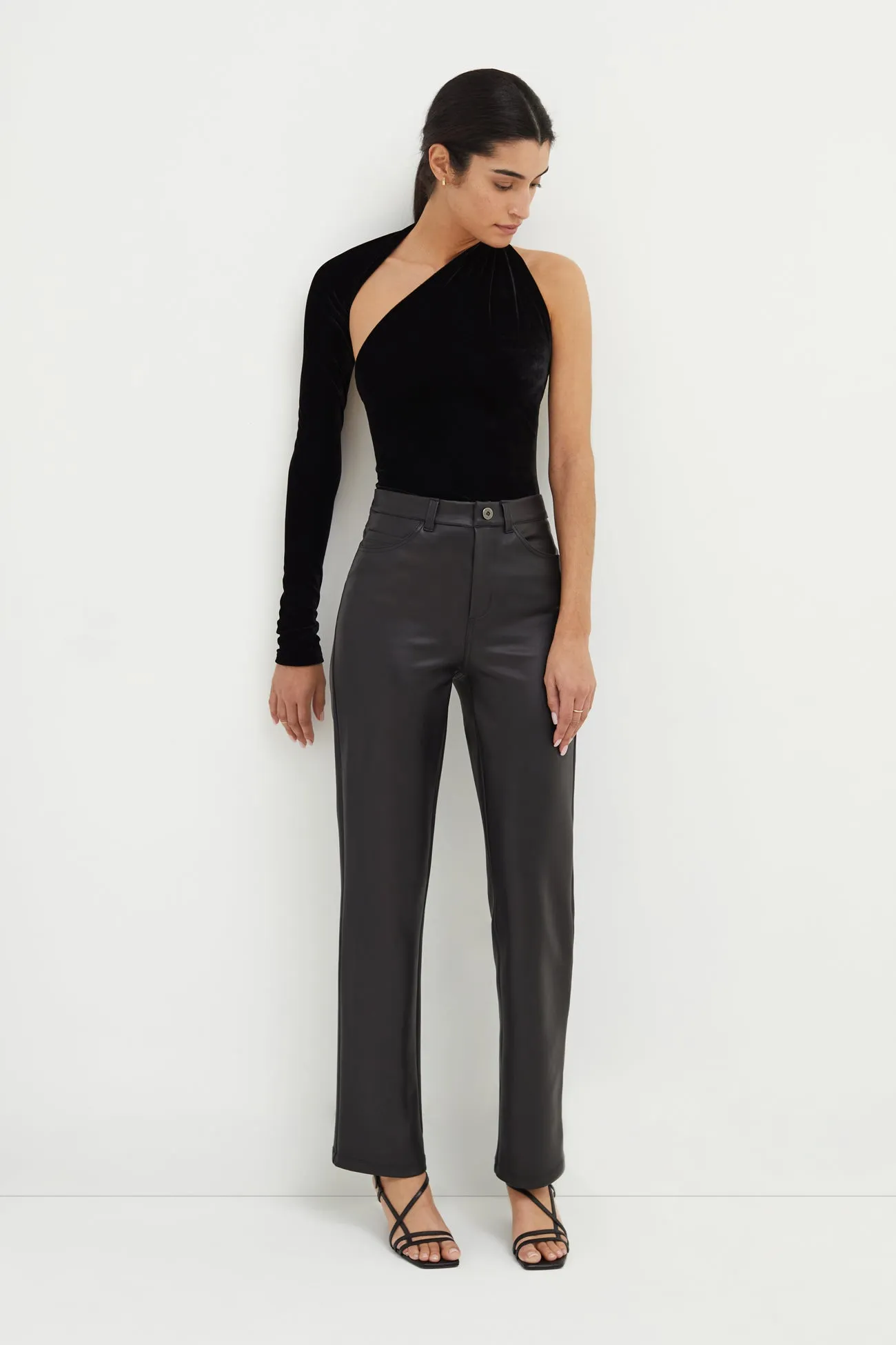 Manhattan Velvet One Shoulder Top sold by Marcella NYC product image thumbnail 4