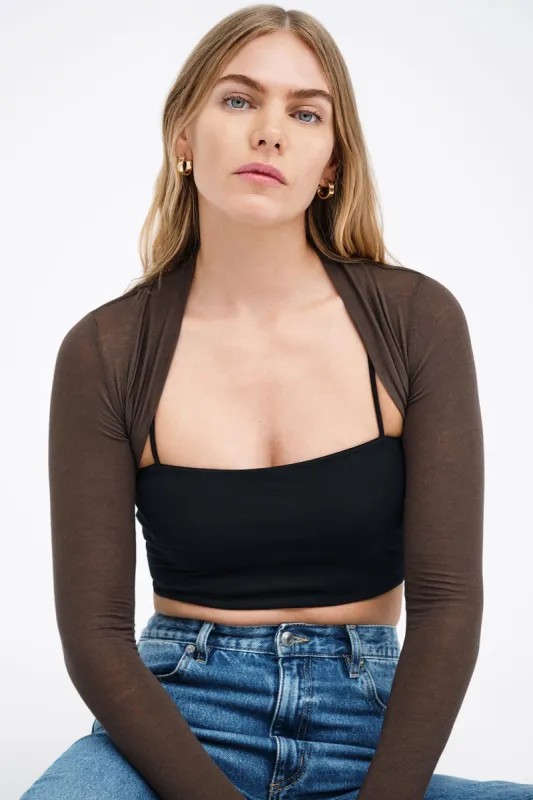 Sheer Tatiana Bolero sold by Marcella NYC