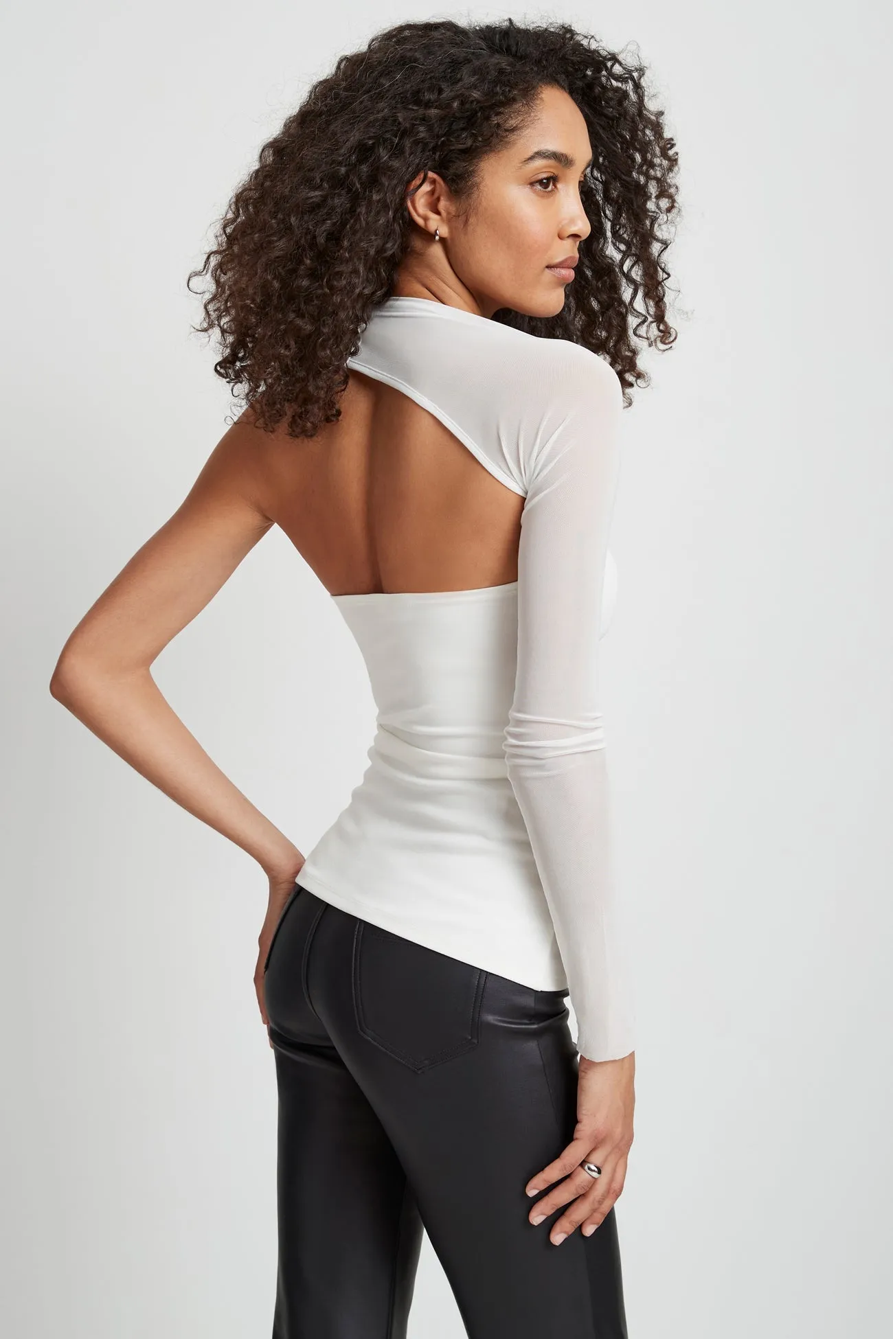 Manhattan Mesh Sleeve Top sold by Marcella NYC product image thumbnail 2