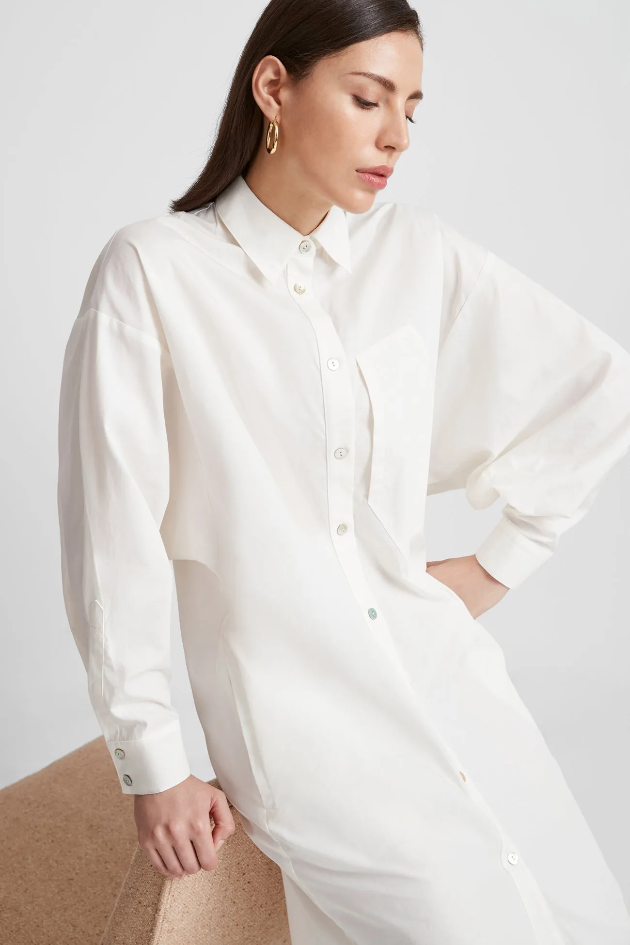 Raphaela Shirt Dress sold by Marcella NYC product image thumbnail 5